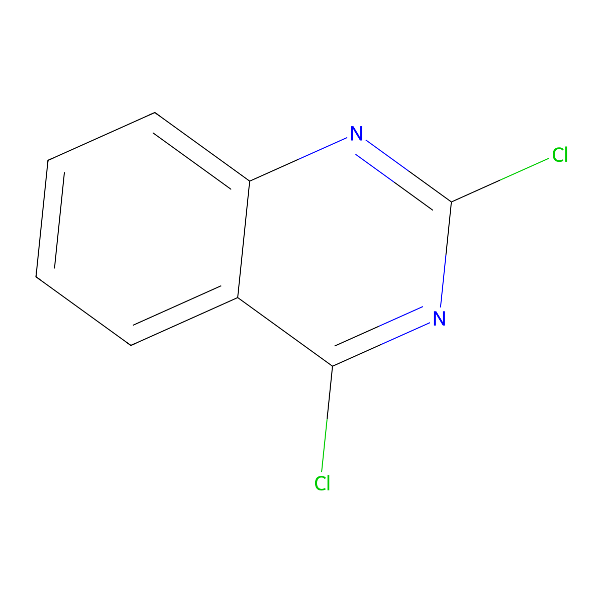 2,4-Dichloroquinazoline molecular structure, CAS 607-68-1