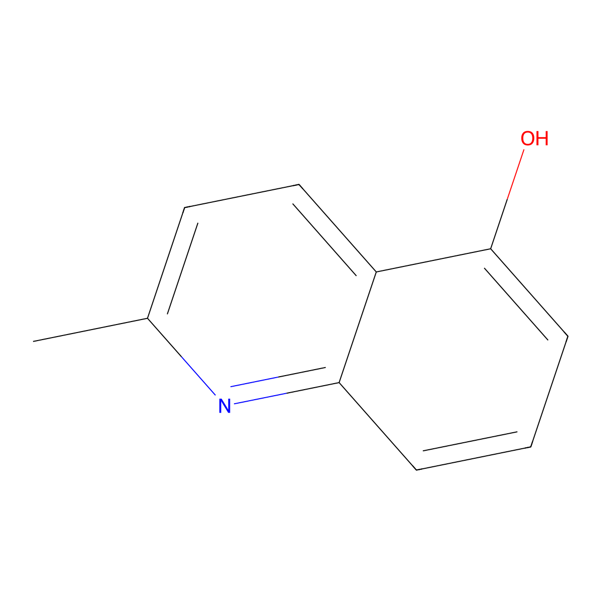 2-Methylquinolin-5-ol molecular structure, CAS 607-72-7