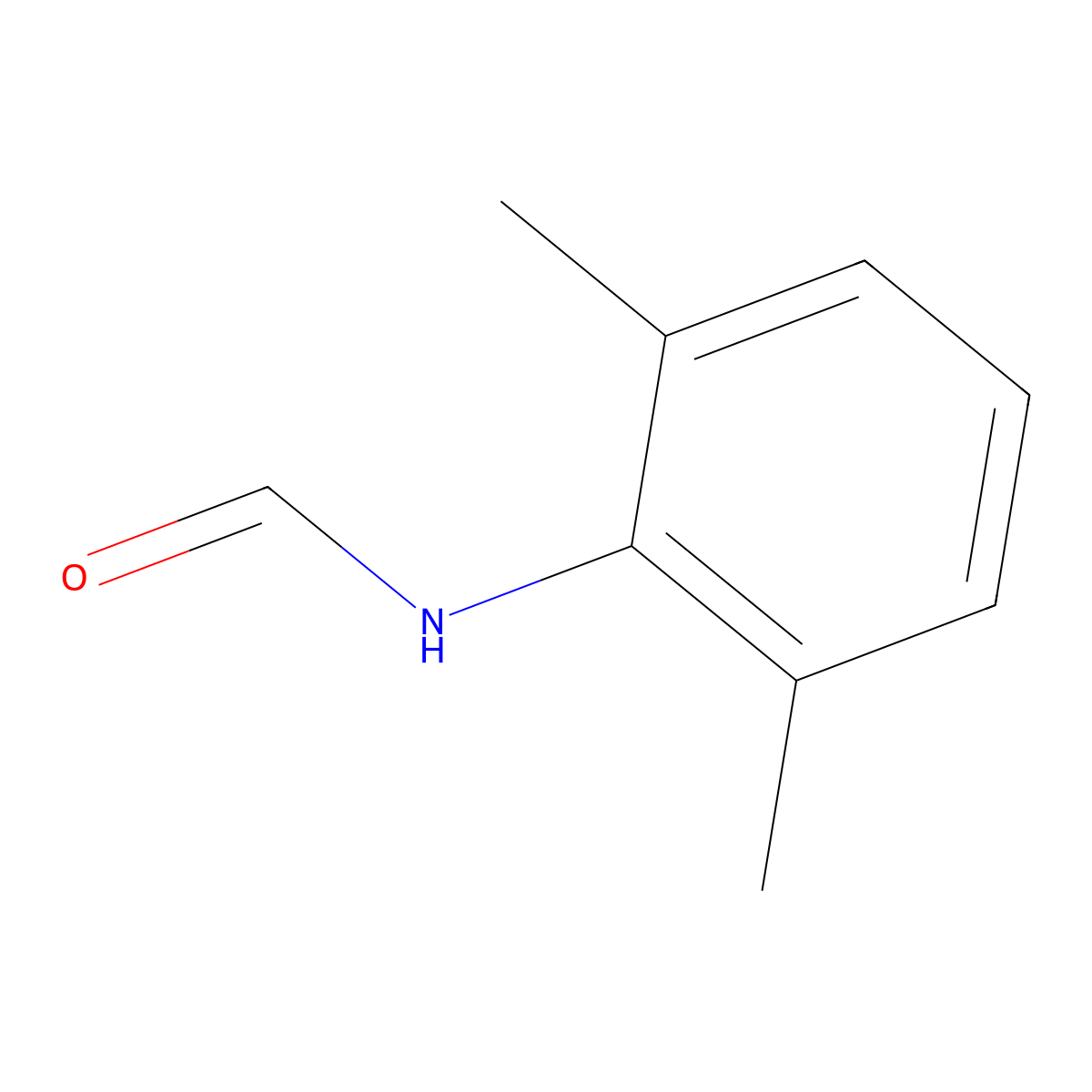 N-(2,6-Dimethylphenyl)formamide molecular structure, CAS 607-92-1