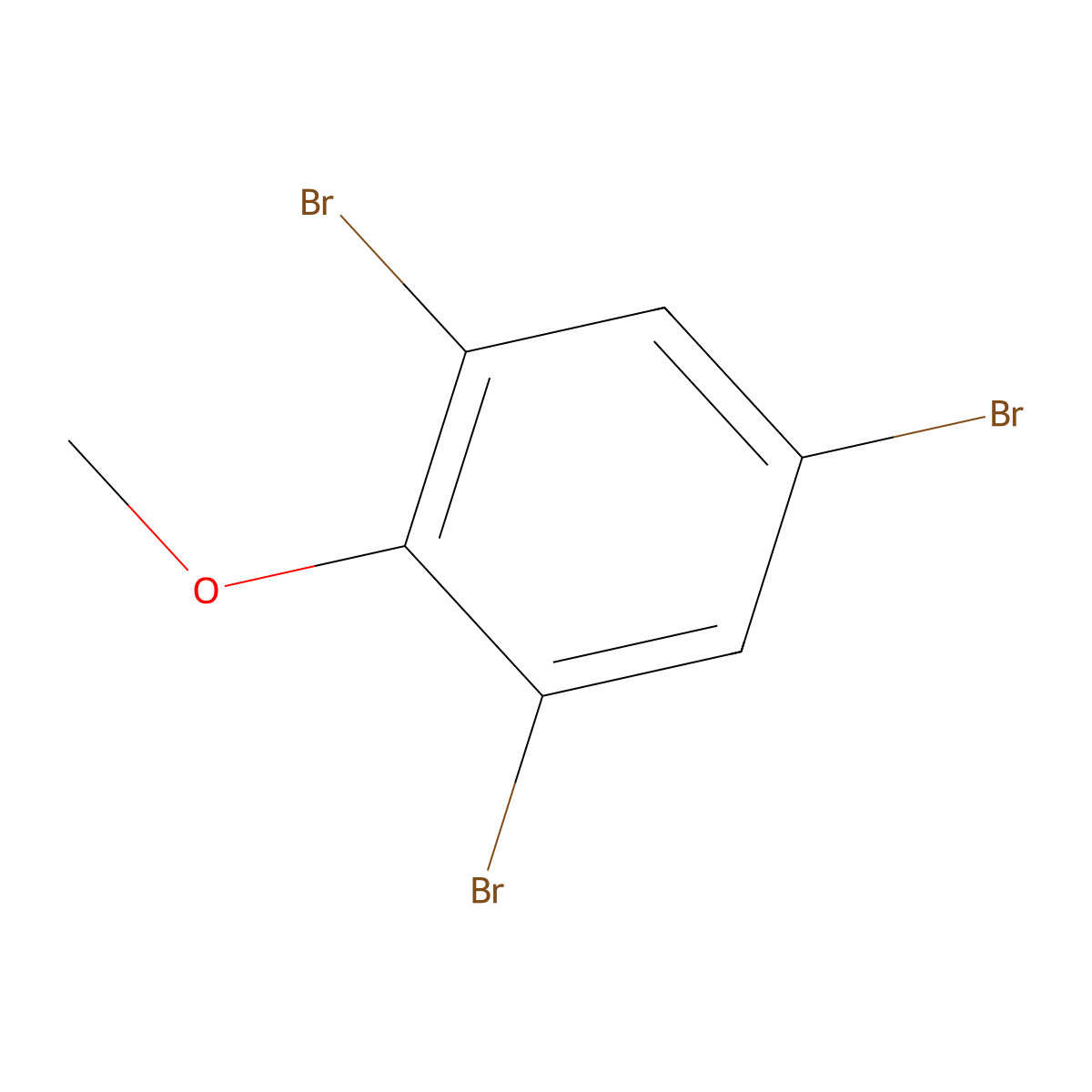 2,4,6-Tribromoanisole molecular structure, CAS 607-99-8