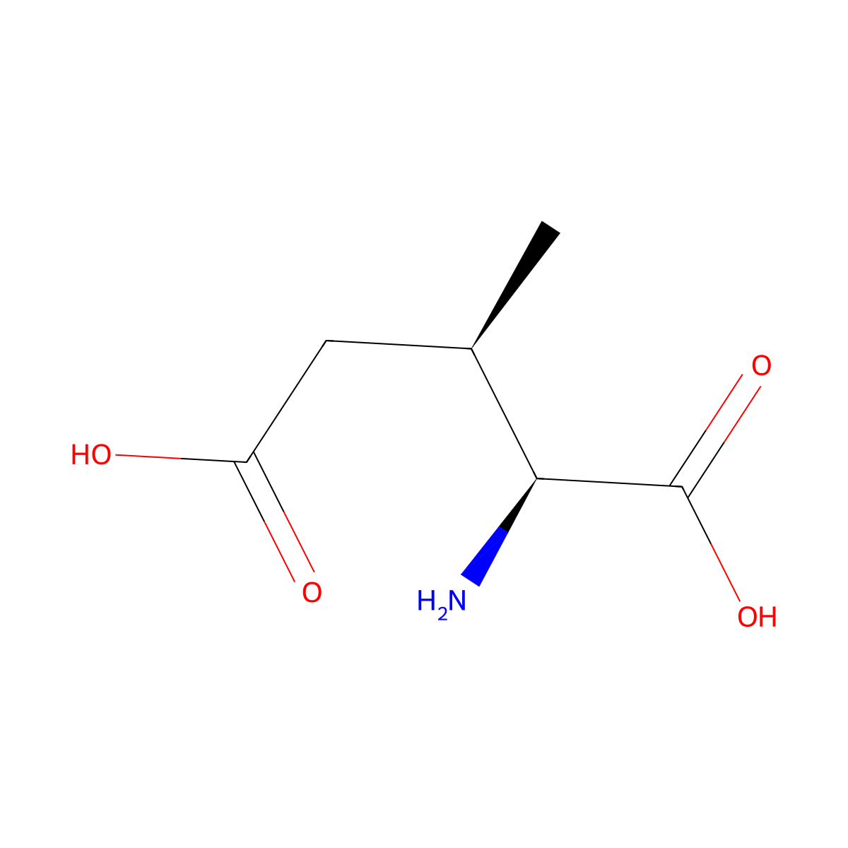3-Methylglutamic acid molecular structure, CAS 6070-75-3