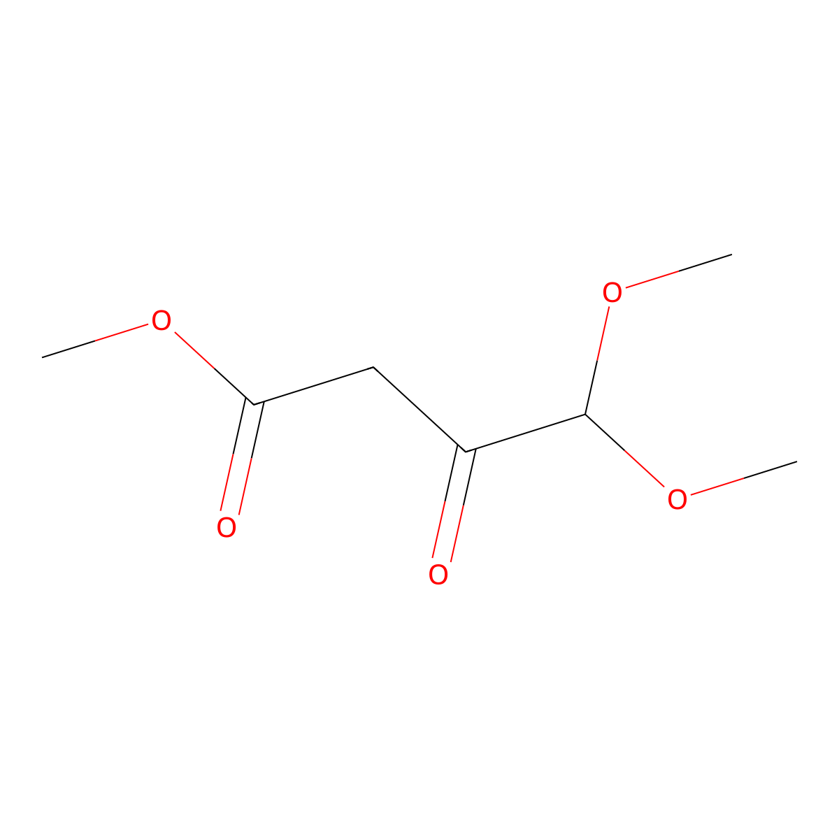 Methyl 4,4-dimethoxy-3-oxobutanoate molecular structure, CAS 60705-25-1