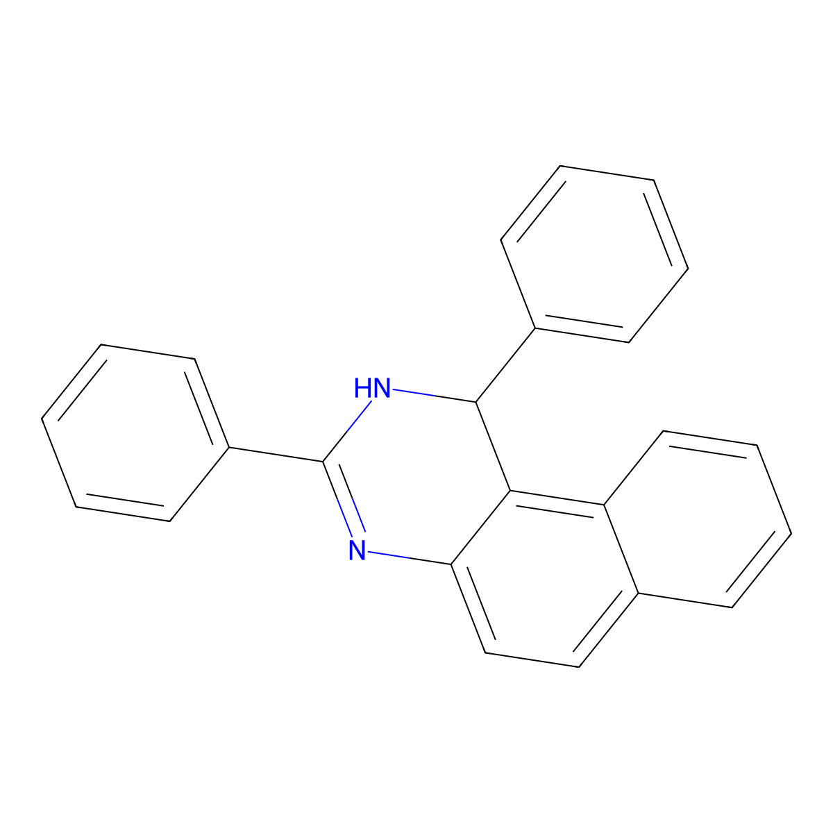 1,3-Diphenyl-1,2-dihydrobenzo[f]quinazoline molecular structure, CAS 60708-98-7