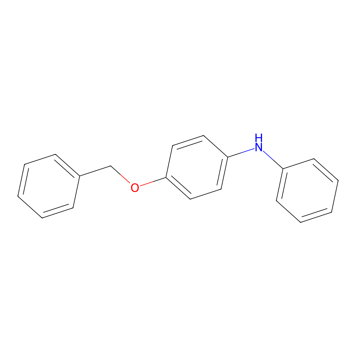 4-(benzyloxy)-N-phenylaniline molecular structure, CAS 60709-95-7
