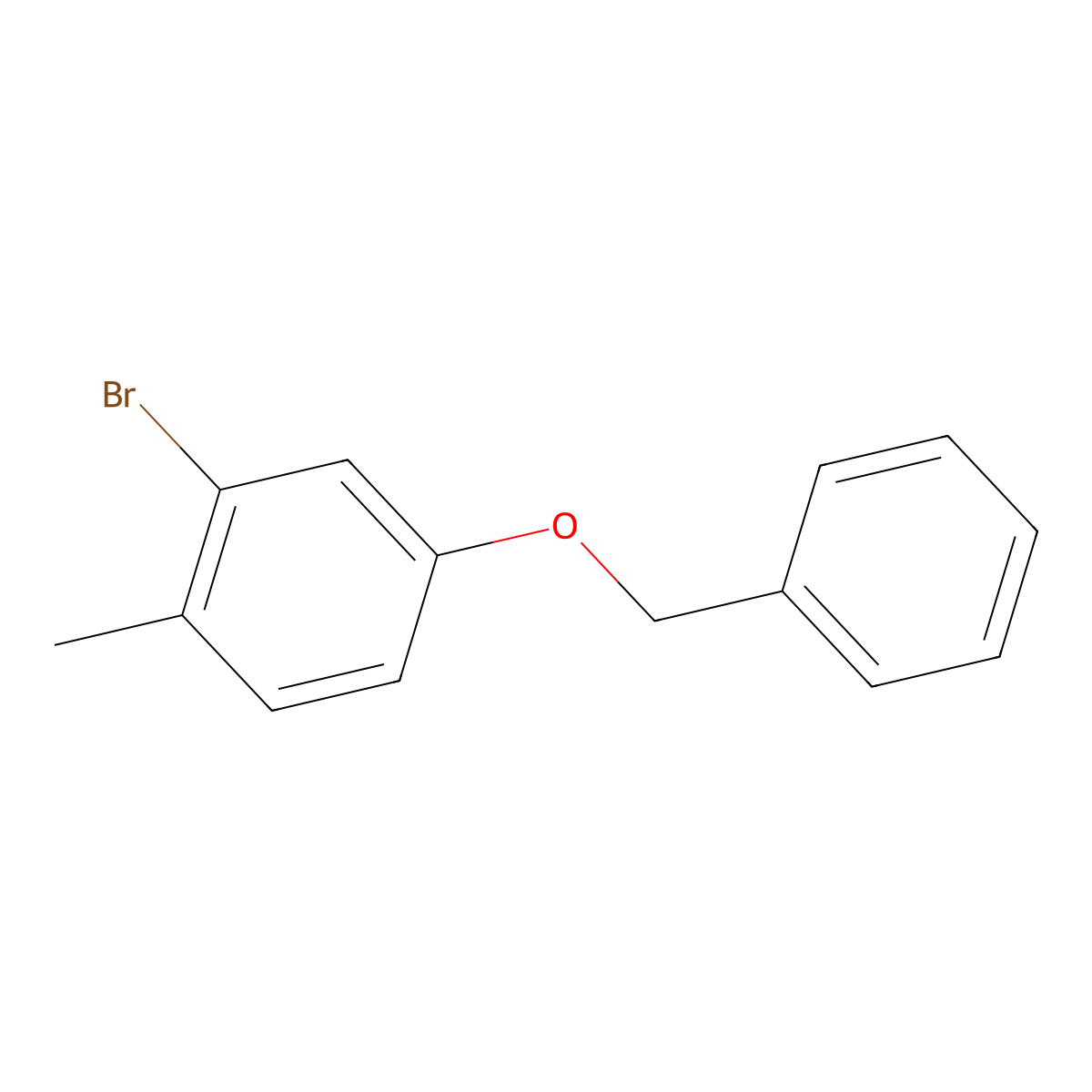 4-(Benzyloxy)-2-bromo-1-methylbenzene molecular structure, CAS 60710-40-9