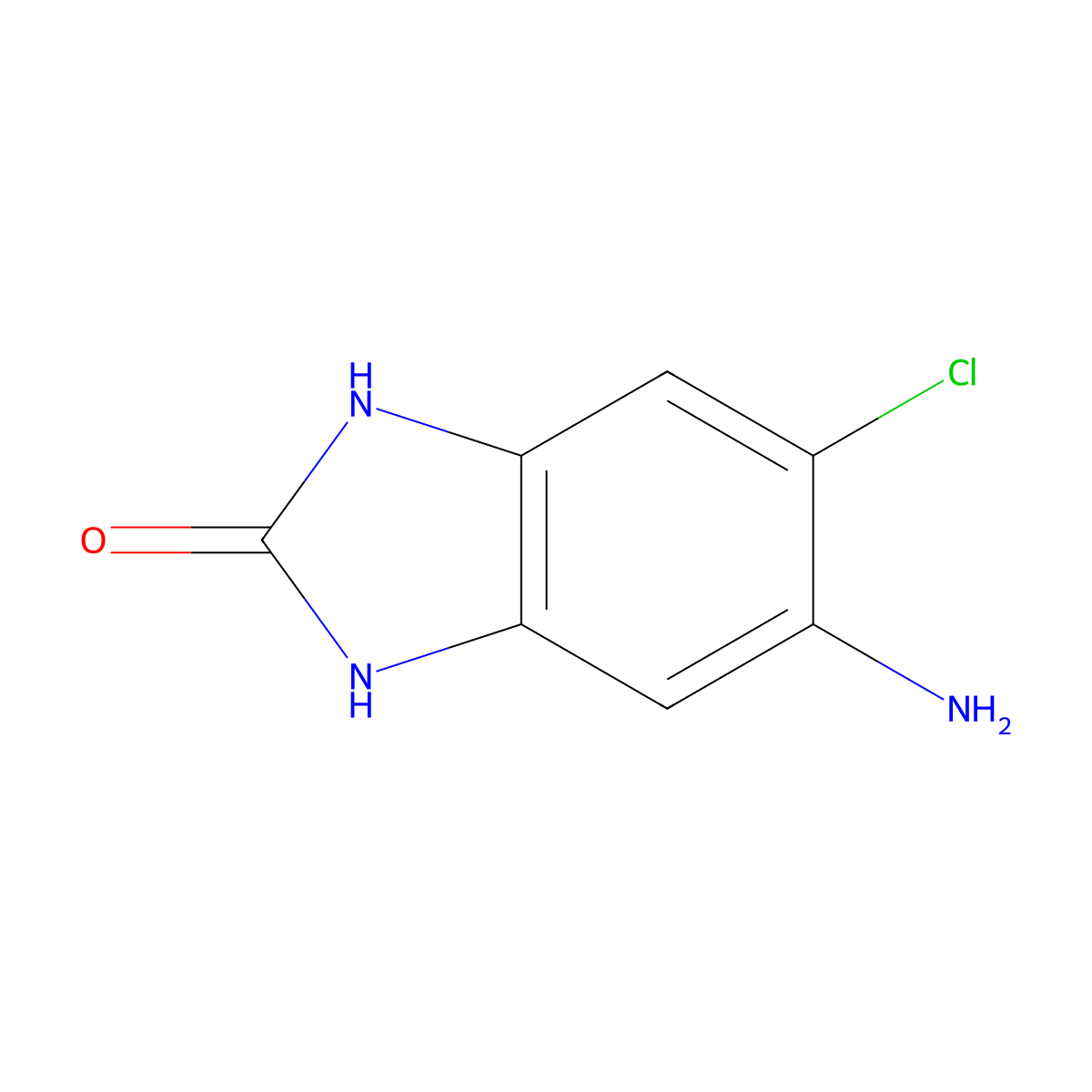 5-Amino-6-chloro-1H-benzo[d]imidazol-2(3H)-one molecular structure, CAS 60713-77-1