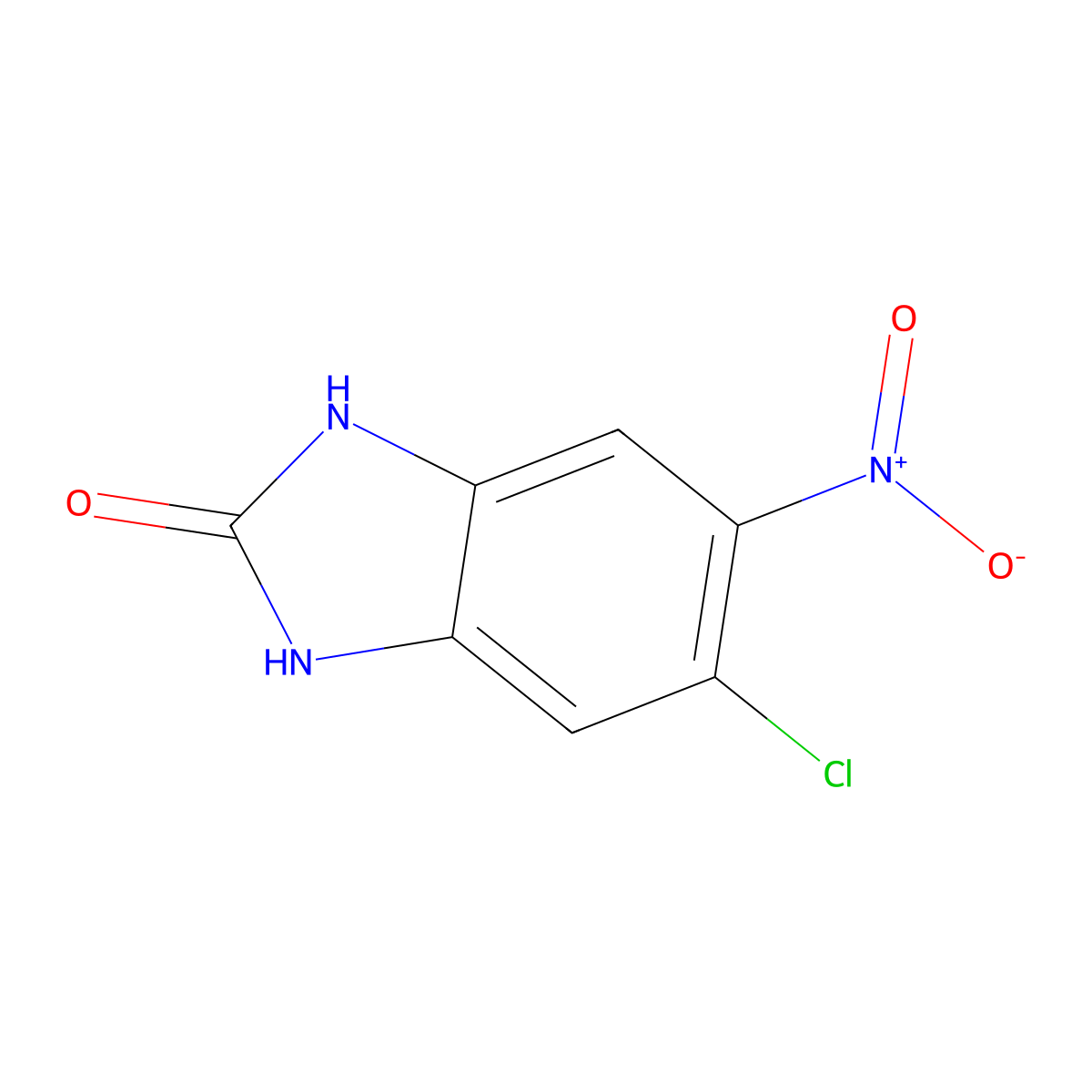 5-chloro-6-nitro-1H-benzo[d]imidazol-2(3H)-one molecular structure, CAS 60713-78-2
