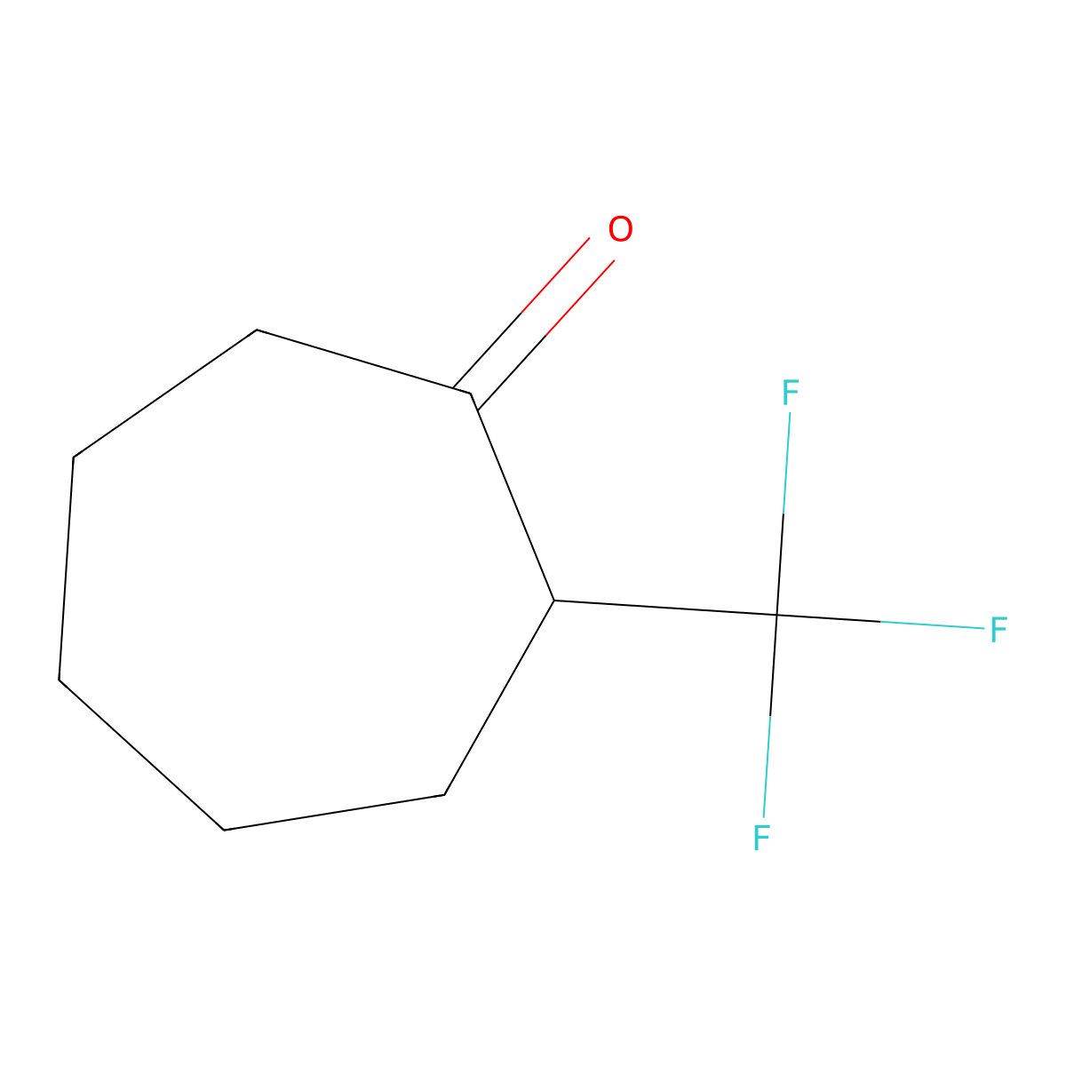 2-(Trifluoromethyl)cycloheptan-1-one molecular structure, CAS 60719-13-3