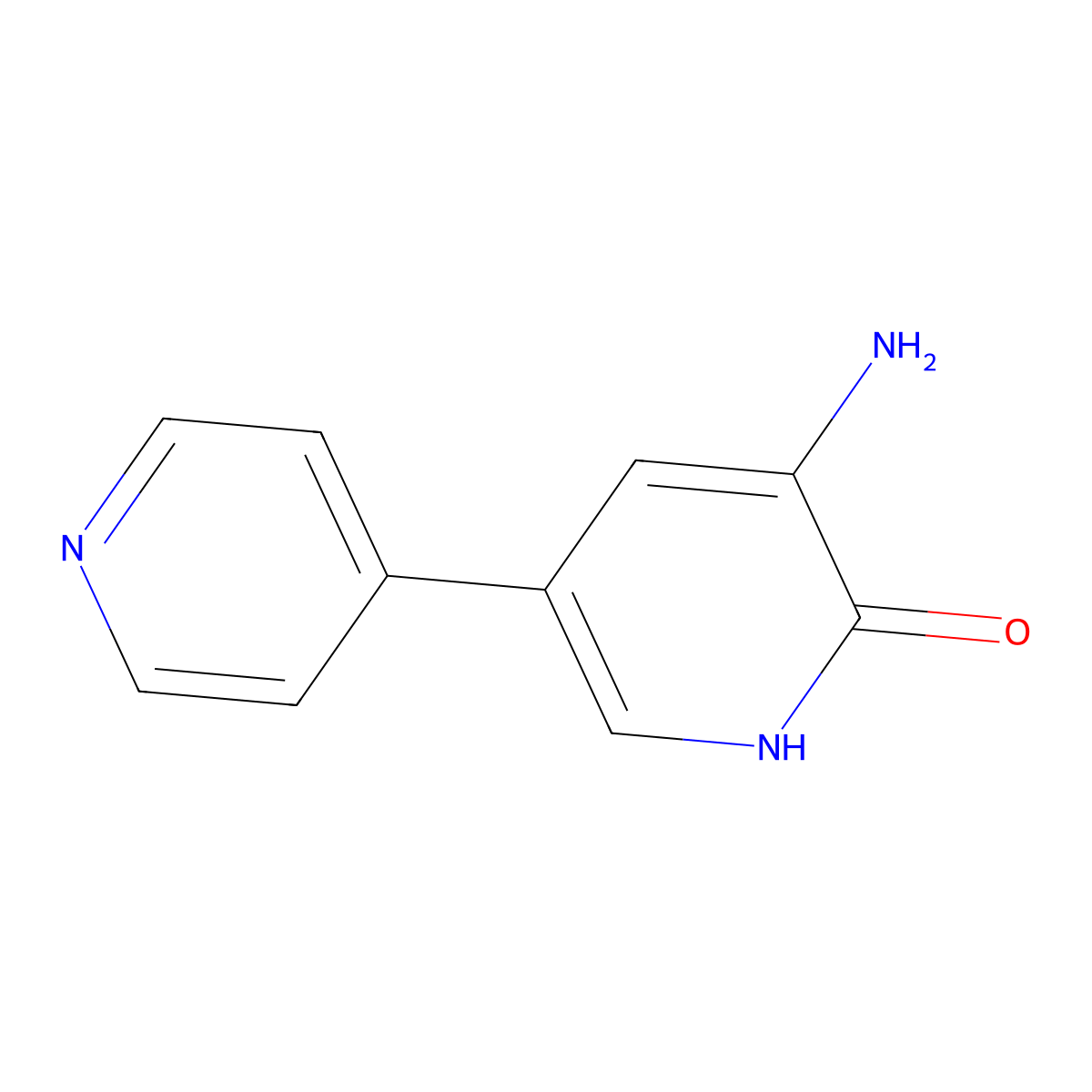 Amrinone molecular structure, CAS 60719-84-8