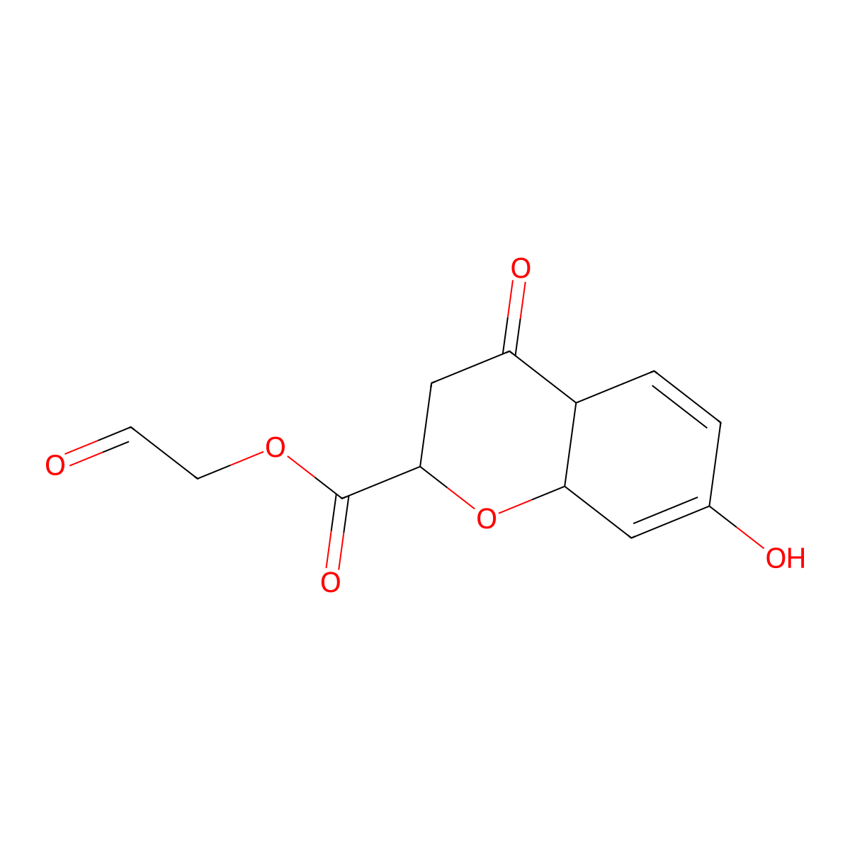 4H-1-Benzopyran-2-carboxylic acid, 2,3,4a,8a-tetrahydro-7-hydroxy-4-oxo-, acetate (ester) molecular structure, CAS 60722-23-8