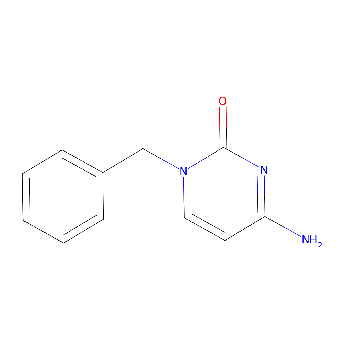 4-Amino-1-benzylpyrimidin-2(1H)-one molecular structure, CAS 60722-54-5