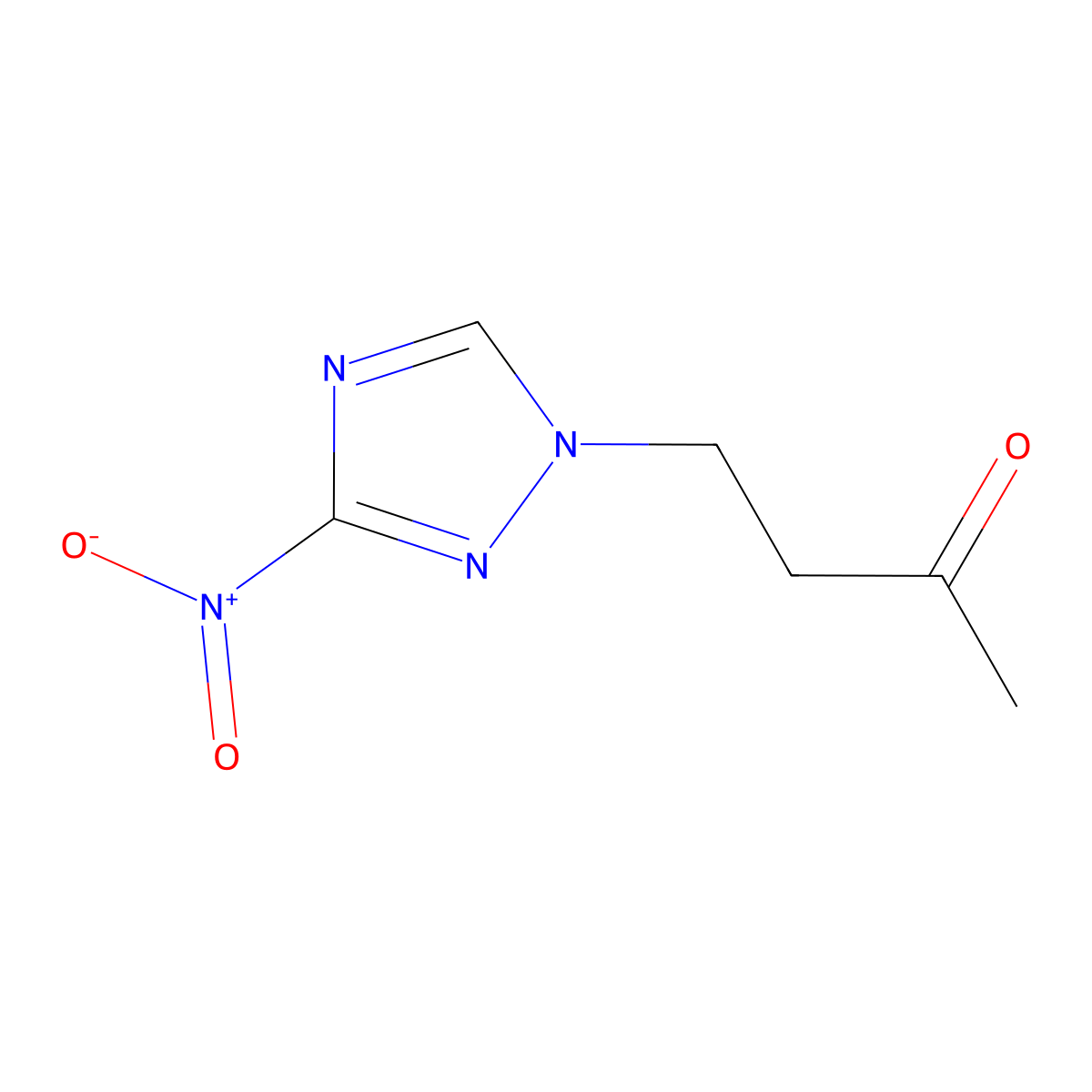 4-(3-Nitro-1H-1,2,4-triazol-1-yl)-2-butanone molecular structure, CAS 60728-92-9