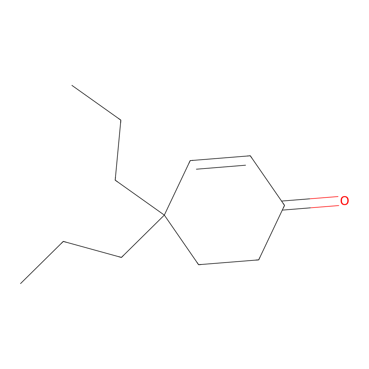 4,4-Dipropylcyclohex-2-en-1-one molecular structure, CAS 60729-41-1