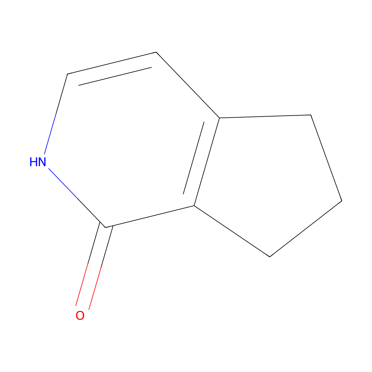 1H,2H,5H,6H,7H-cyclopenta[c]pyridin-1-one molecular structure, CAS 60730-09-8