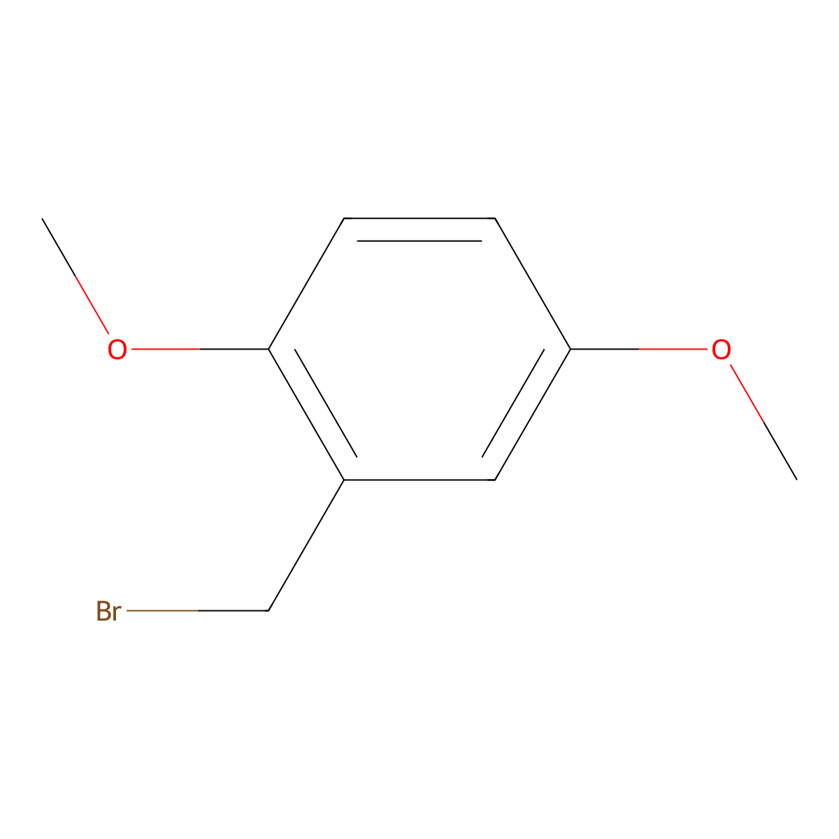 2-(Bromomethyl)-1,4-dimethoxybenzene molecular structure, CAS 60732-17-4