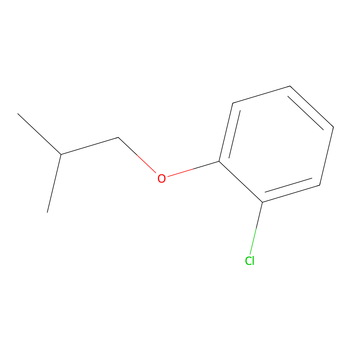 1-Chloro-2-(2-methylpropoxy)benzene molecular structure, CAS 60736-65-4