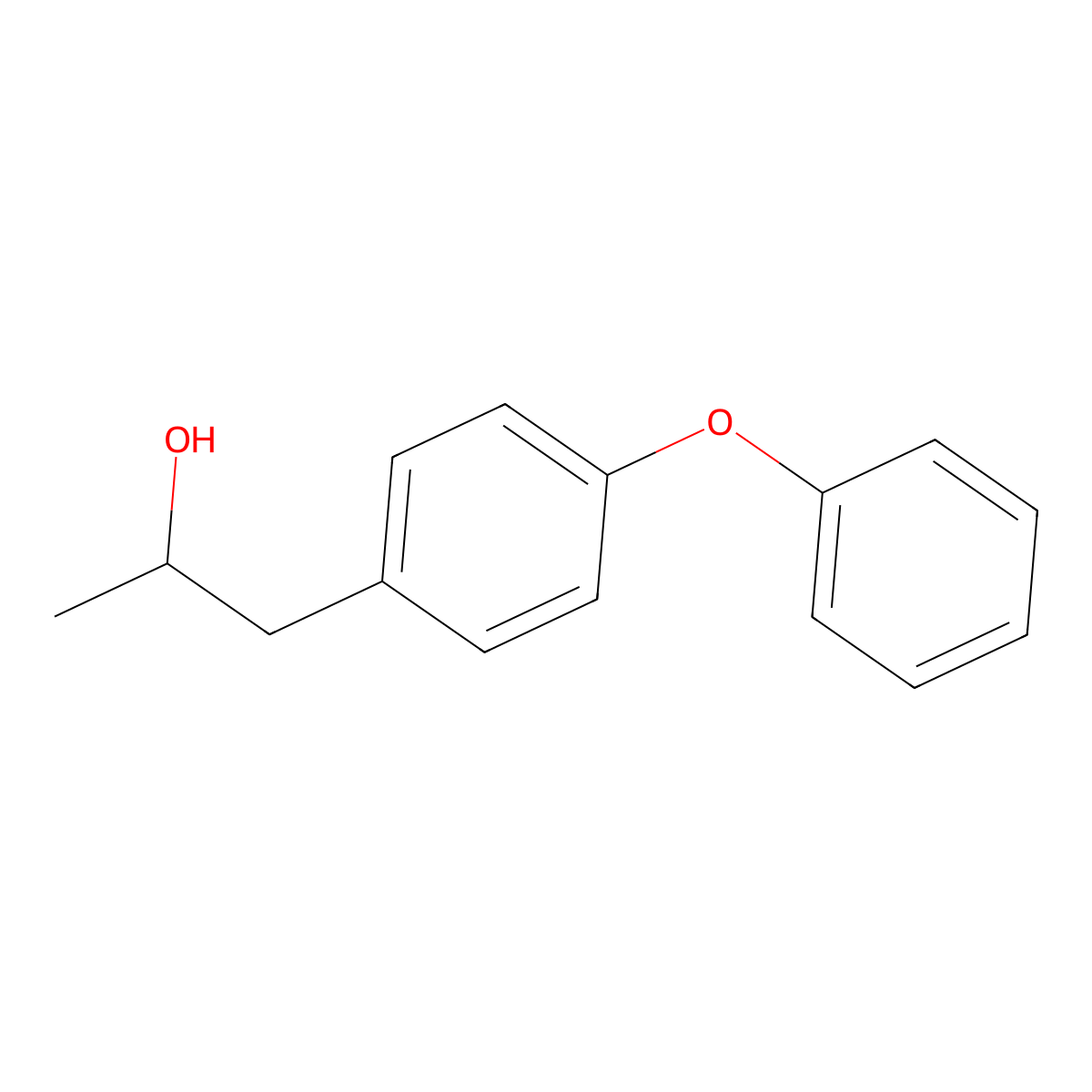1-(4-Phenoxyphenyl)propan-2-ol molecular structure, CAS 607360-14-5