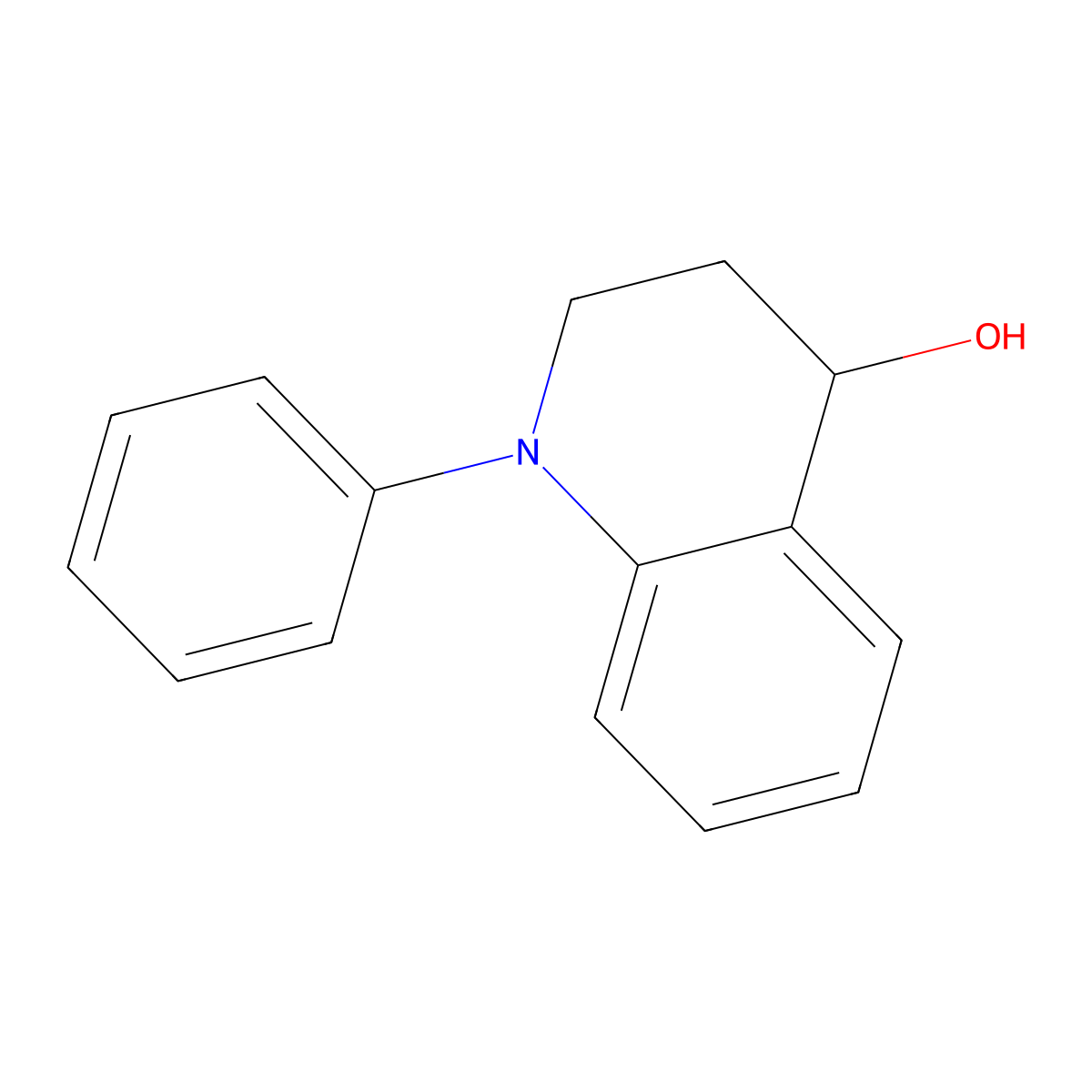1-Phenyl-1,2,3,4-tetrahydro-quinolin-4-OL molecular structure, CAS 607360-30-5