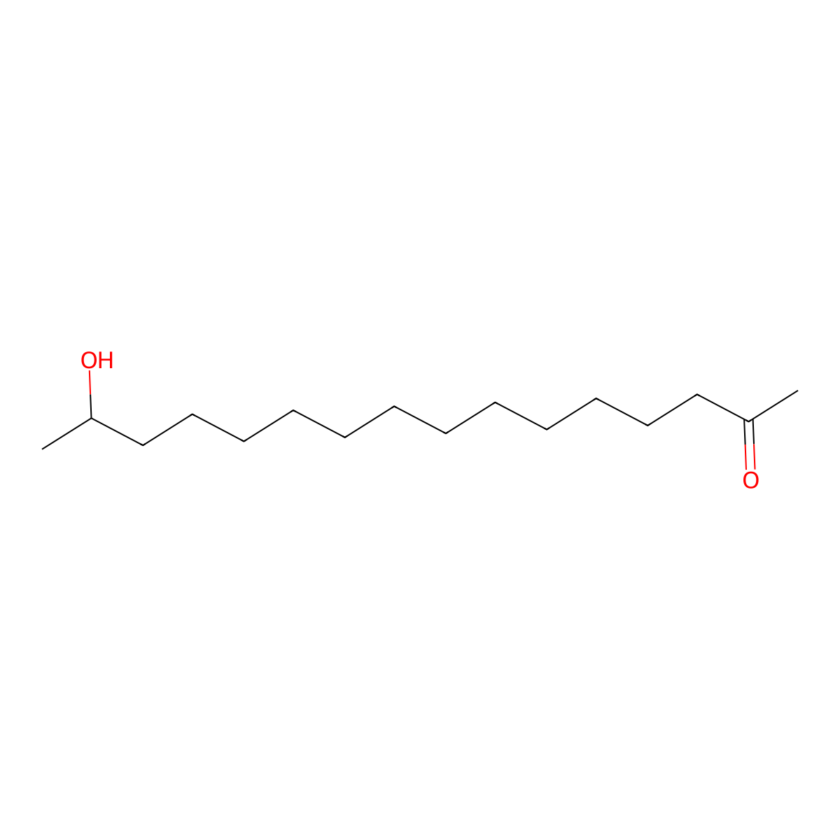 15-Hydroxyhexadecan-2-one molecular structure, CAS 607360-38-3