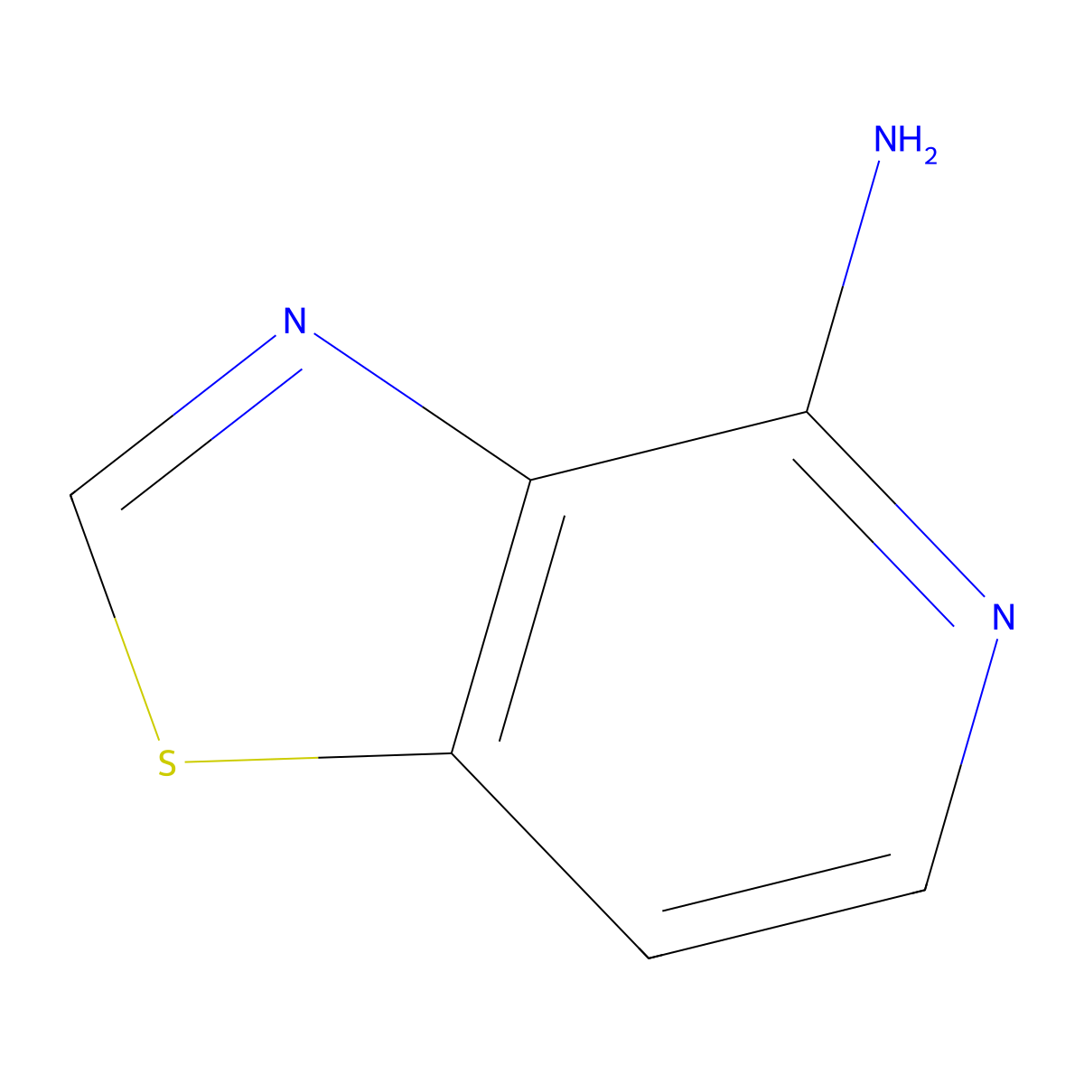Thiazolo[4,5-c]pyridin-4-amine molecular structure, CAS 607366-44-9