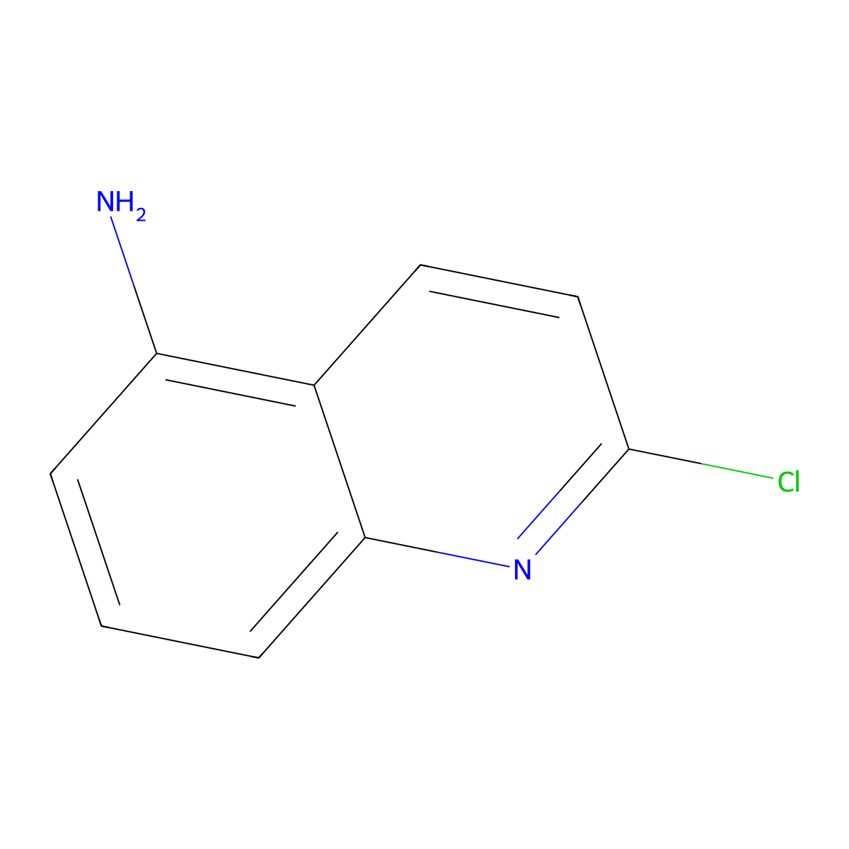 2-Chloroquinolin-5-amine molecular structure, CAS 607377-99-1