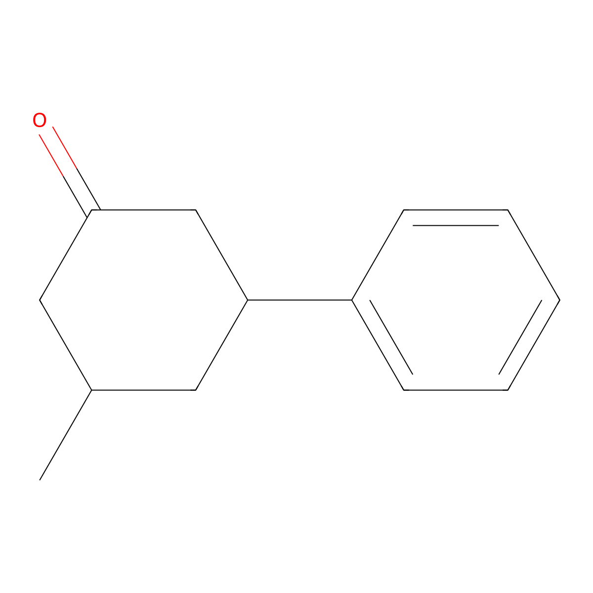 3-Methyl-5-phenylcyclohexan-1-one molecular structure, CAS 60741-75-5