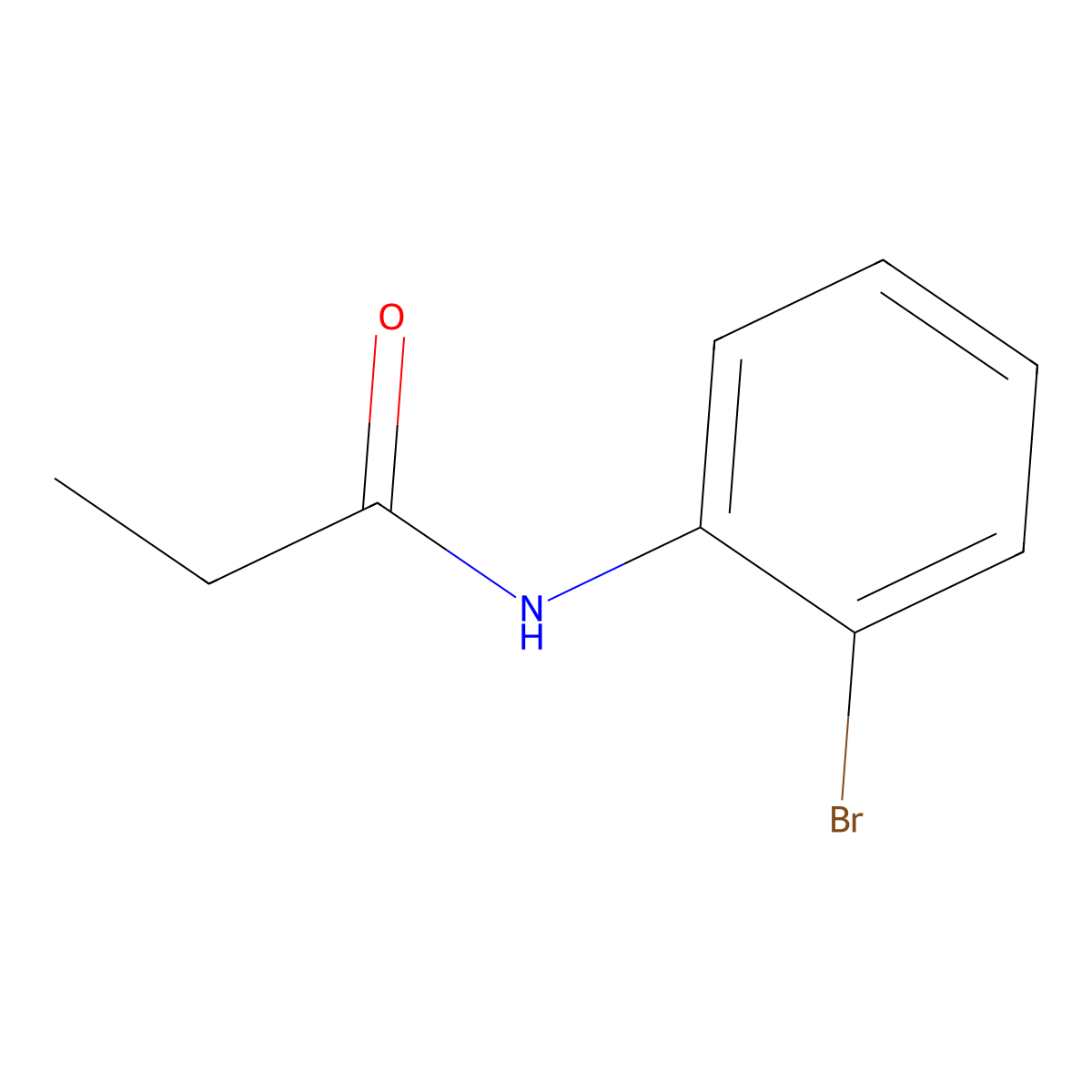N-(2-bromophenyl)propanamide molecular structure, CAS 60751-73-7