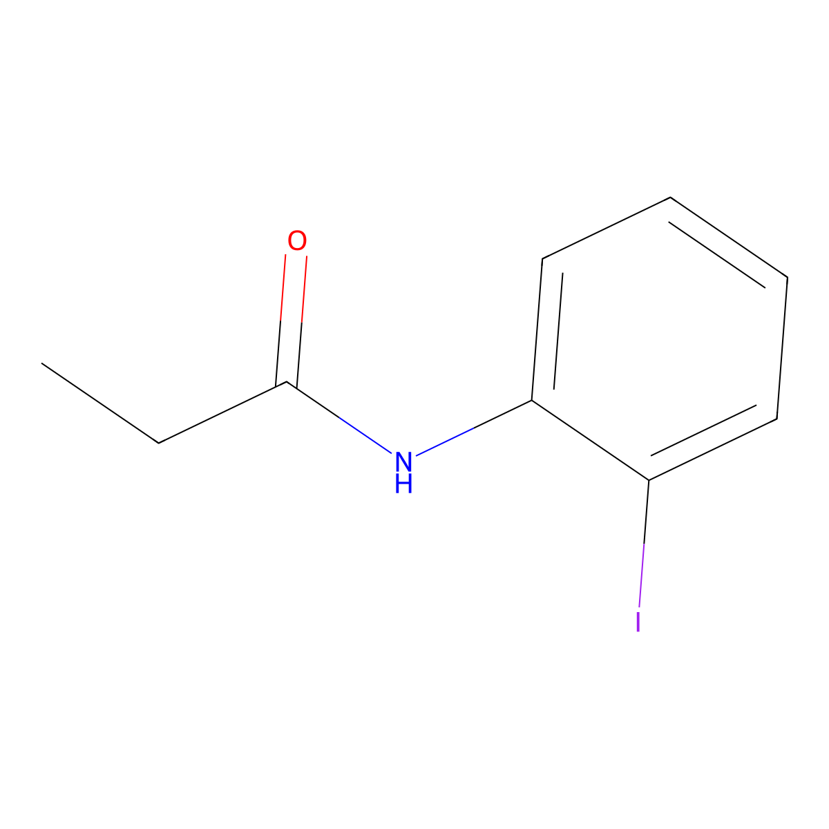 N-(2-iodophenyl)propanamide molecular structure, CAS 60751-75-9