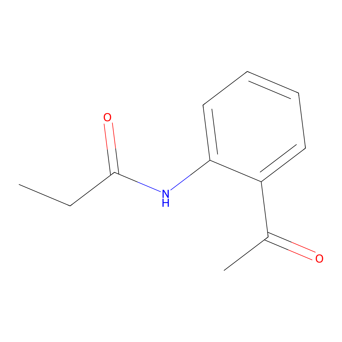 N-(2-Acetylphenyl)propanamide molecular structure, CAS 60751-77-1