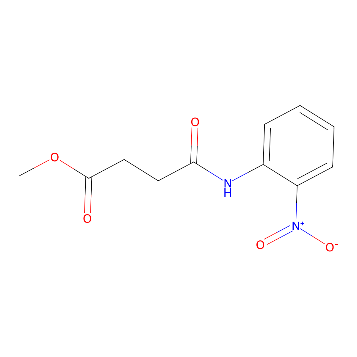 Methyl 4-(2-nitroanilino)-4-oxobutanoate molecular structure, CAS 60751-94-2