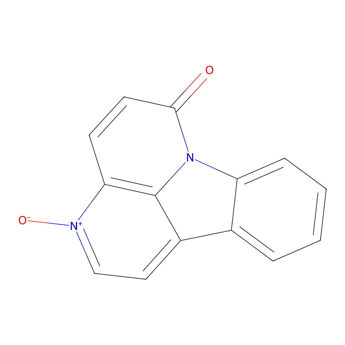 Canthin-6-one N-oxide molecular structure, CAS 60755-87-5