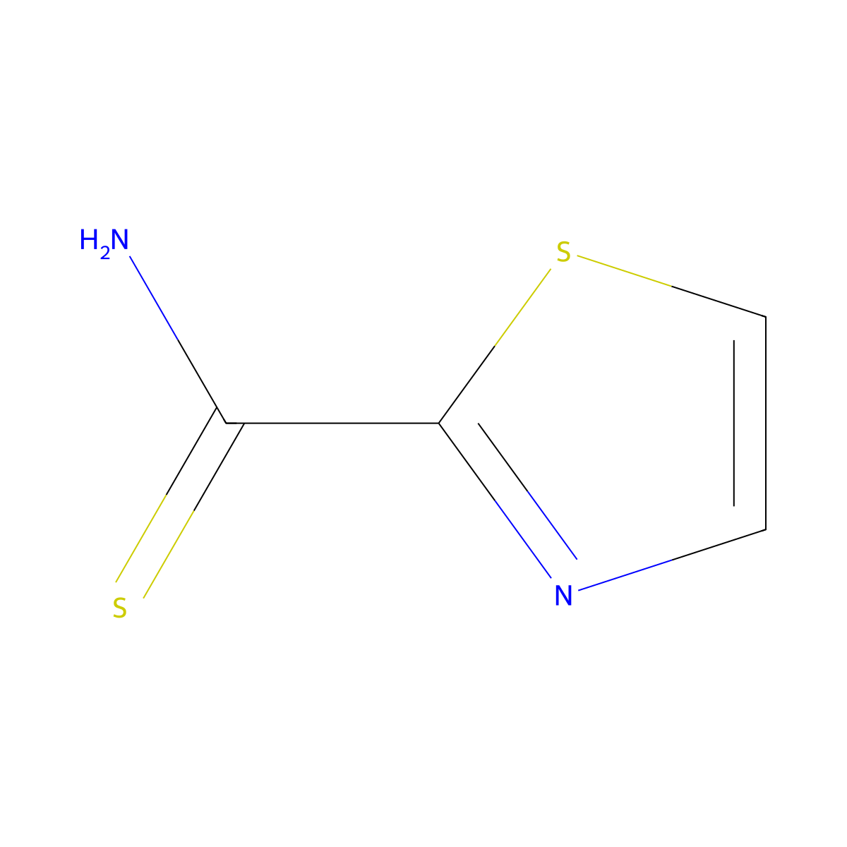 1,3-Thiazole-2-carbothioamide molecular structure, CAS 60758-41-0