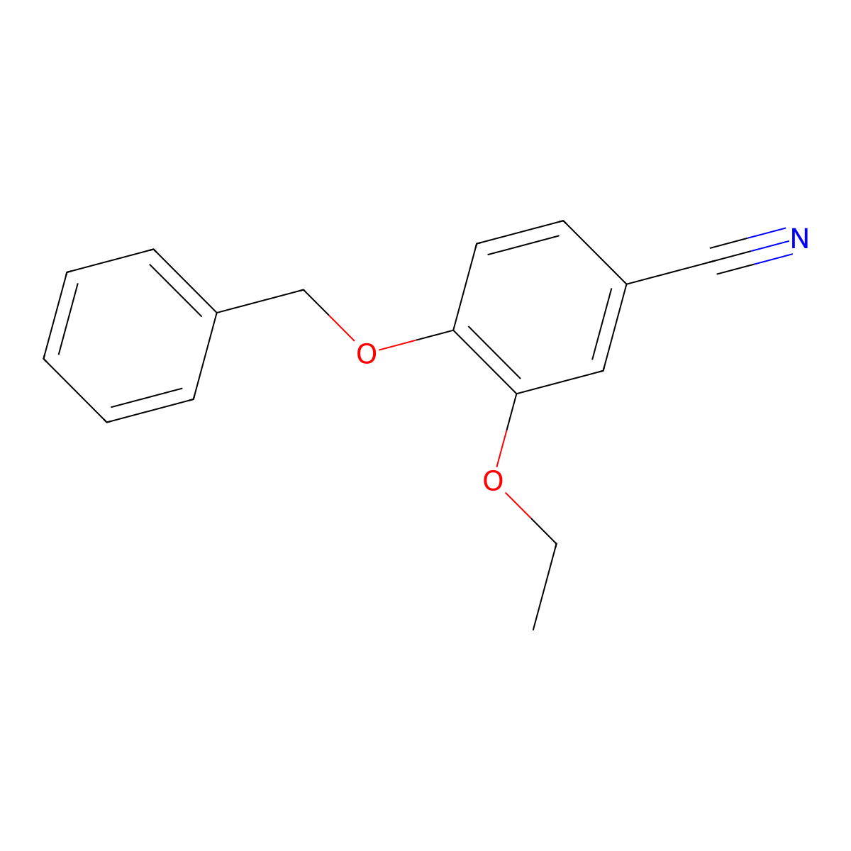 4-(Benzyloxy)-3-ethoxybenzonitrile molecular structure, CAS 60758-81-8