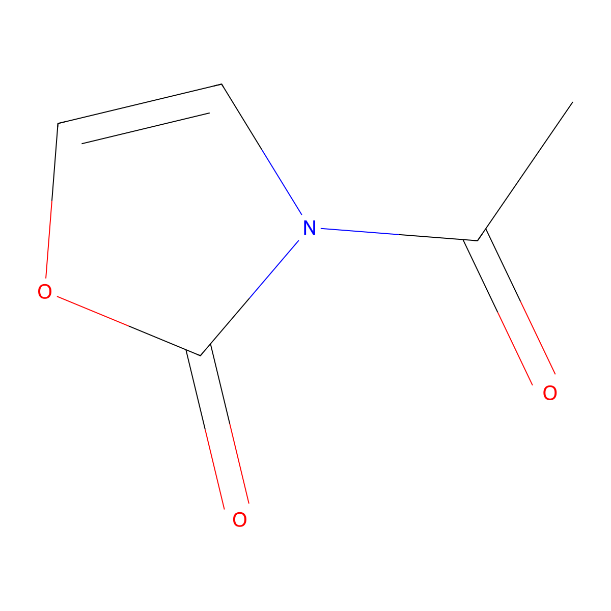 3-Acetyloxazol-2(3H)-one molecular structure, CAS 60759-49-1