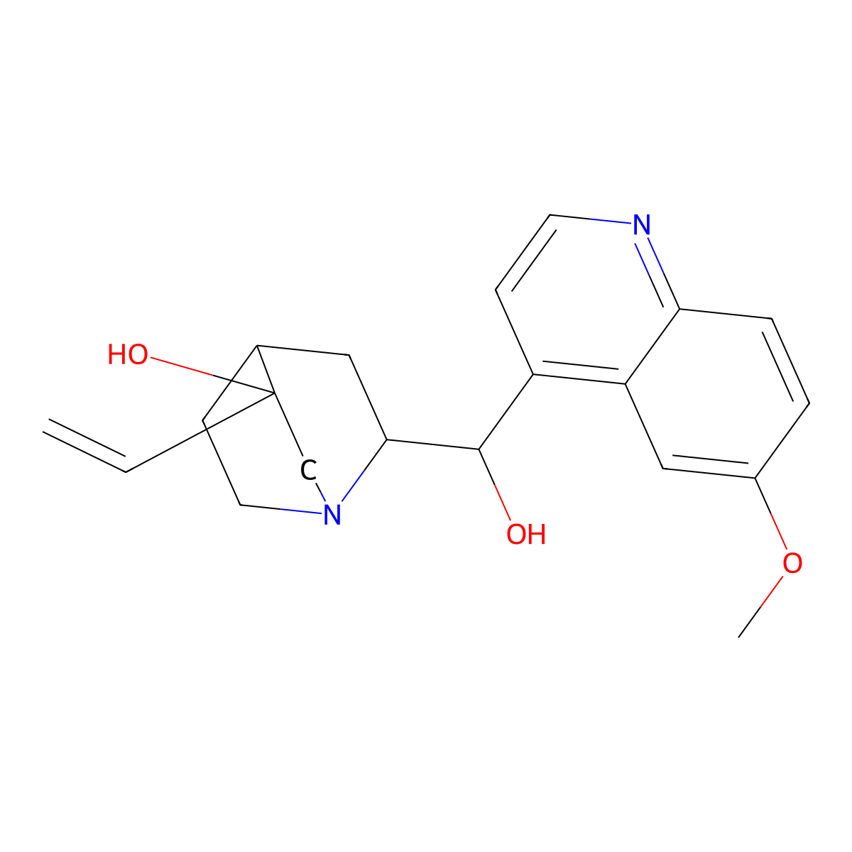 (3R)-Hydroxyquinidine molecular structure, CAS 60761-51-5