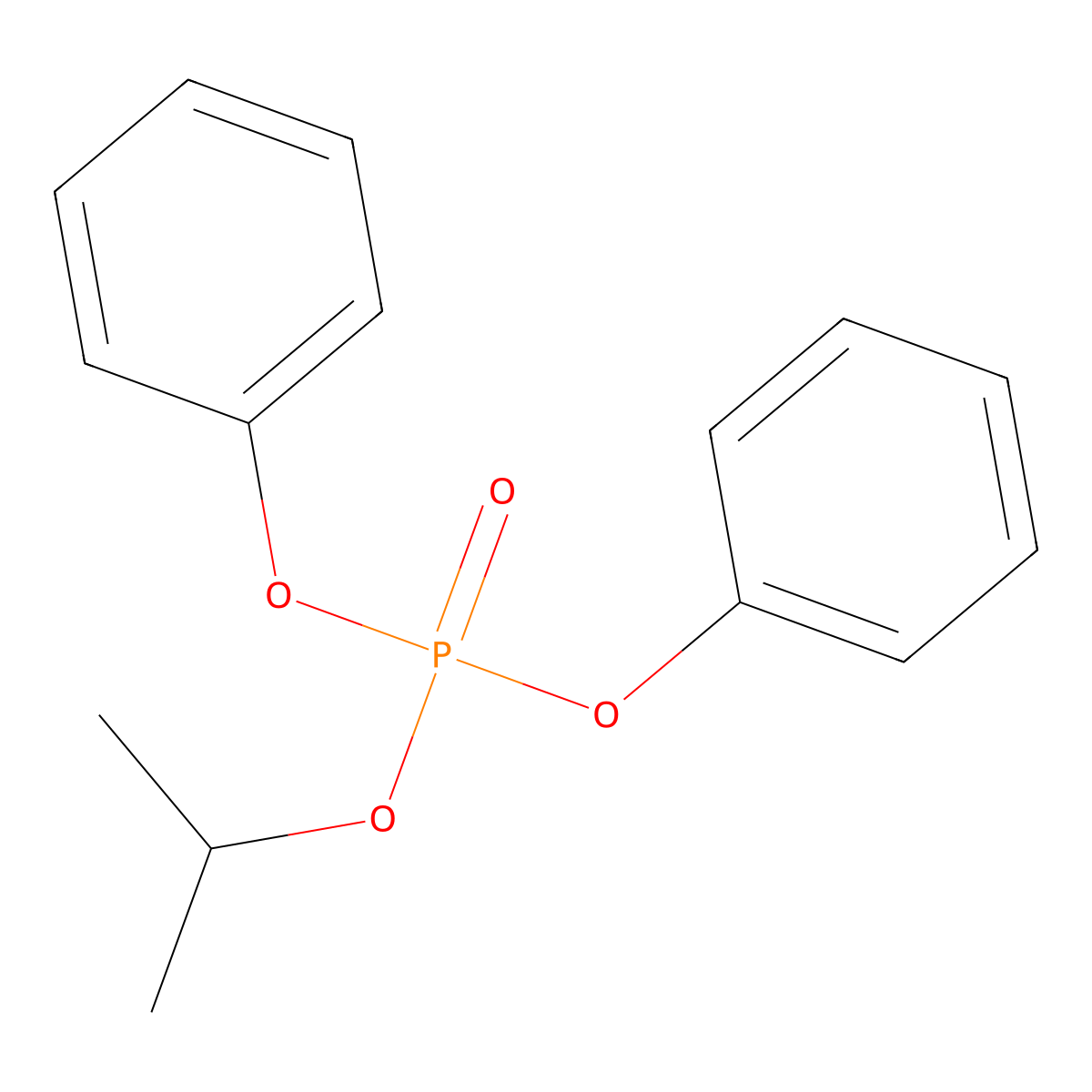 1-Methylethyl diphenyl phosphate molecular structure, CAS 60763-39-5