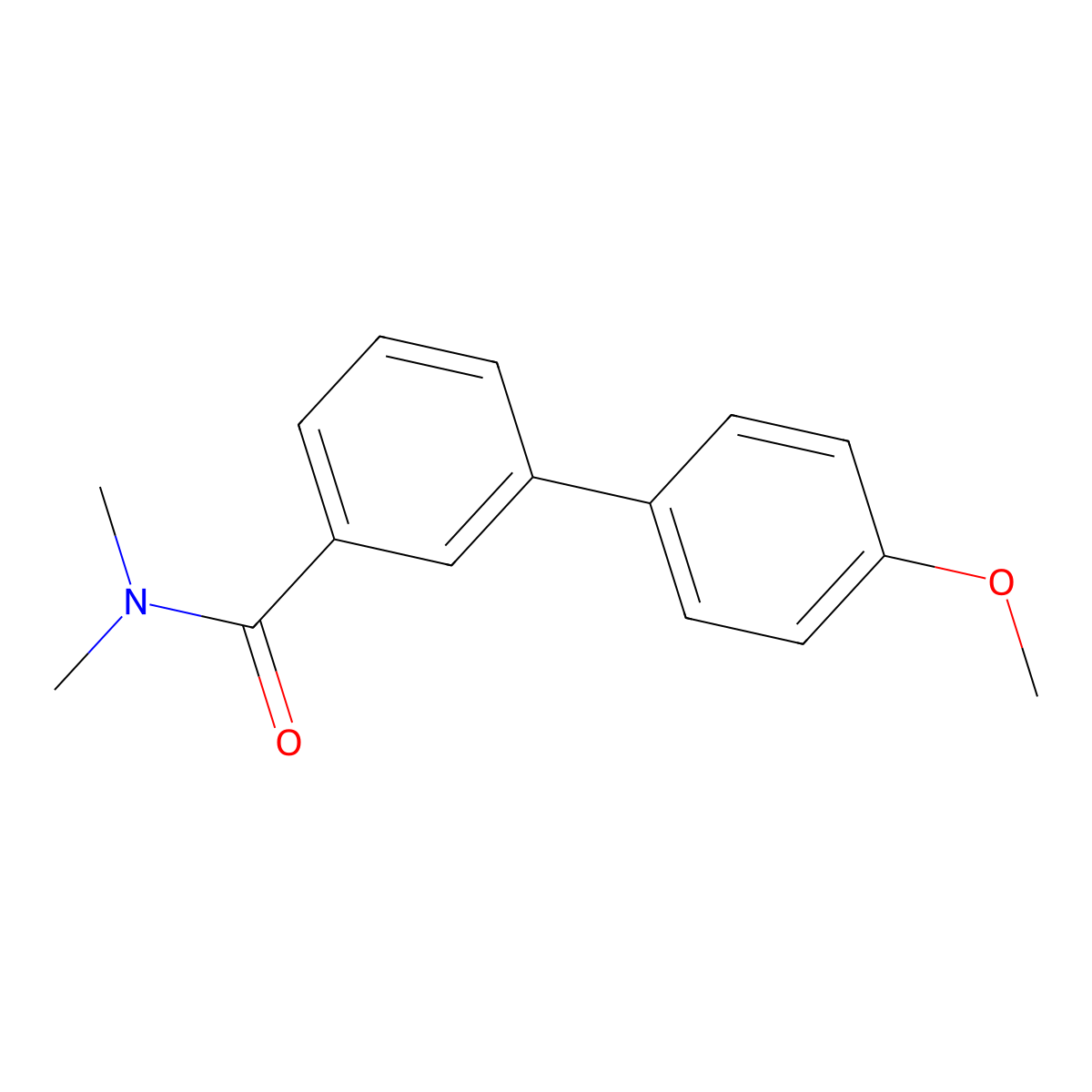 3-(4-methoxyphenyl)-N,N-dimethylbenzamide molecular structure, CAS 607694-28-0