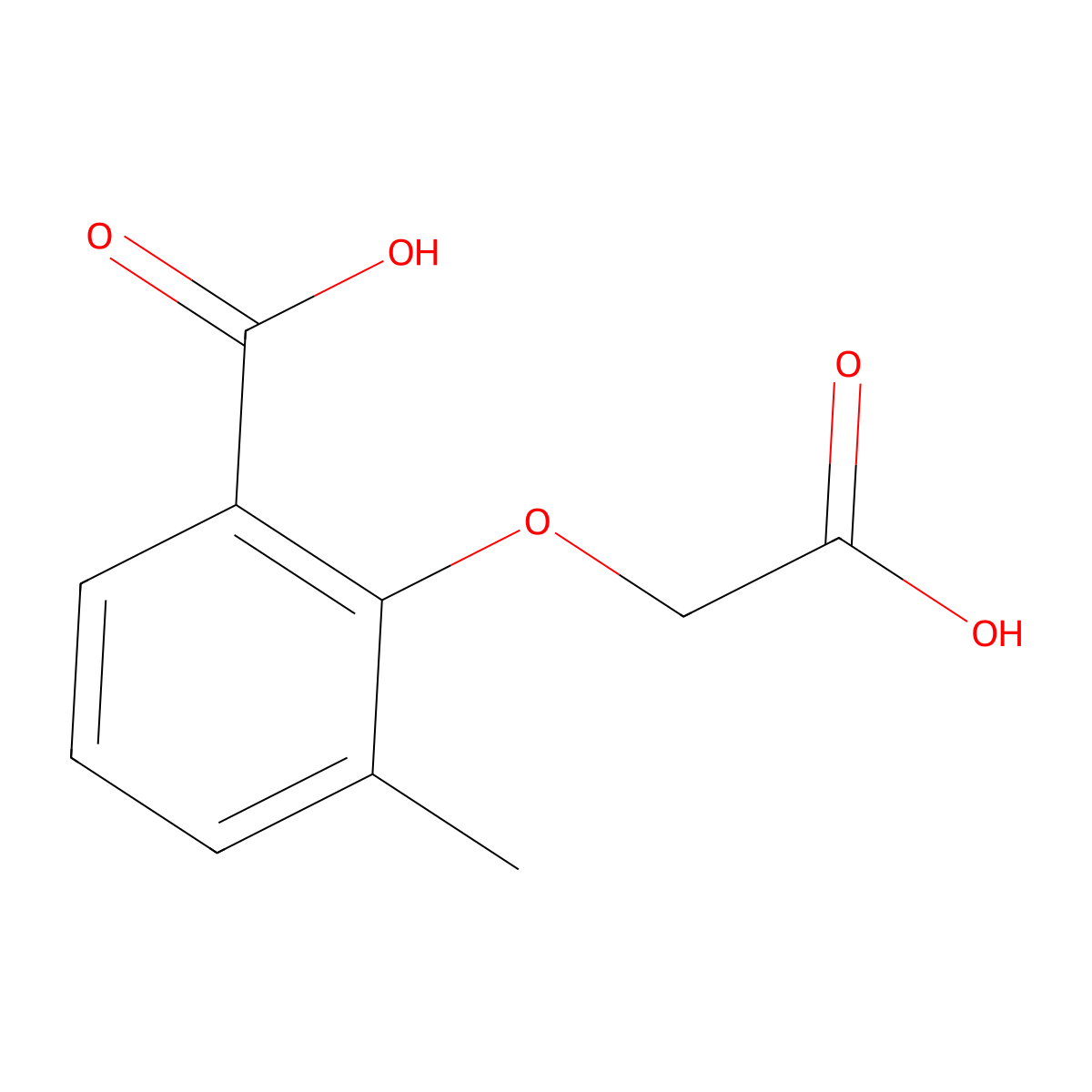 2-(Carboxymethoxy)-3-methylbenzoic acid molecular structure, CAS 60770-15-2