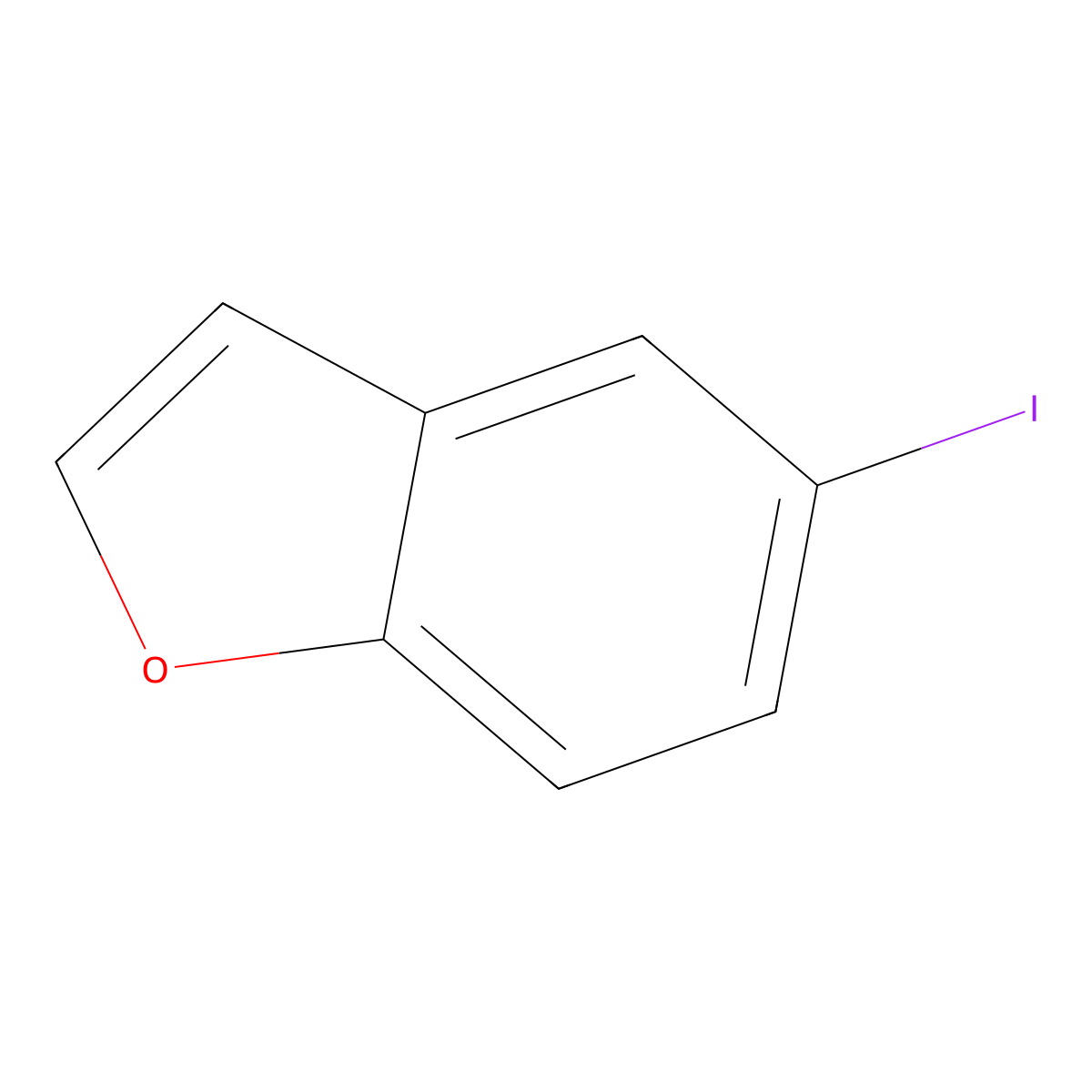 5-Iodo-1-benzofuran molecular structure, CAS 60770-67-4
