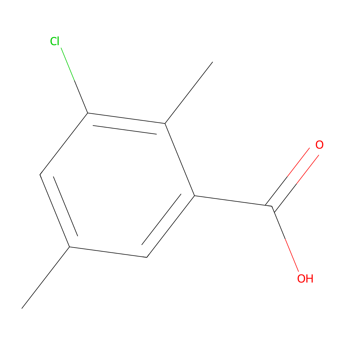 3-Chloro-2,5-dimethylbenzoic acid molecular structure, CAS 60772-69-2