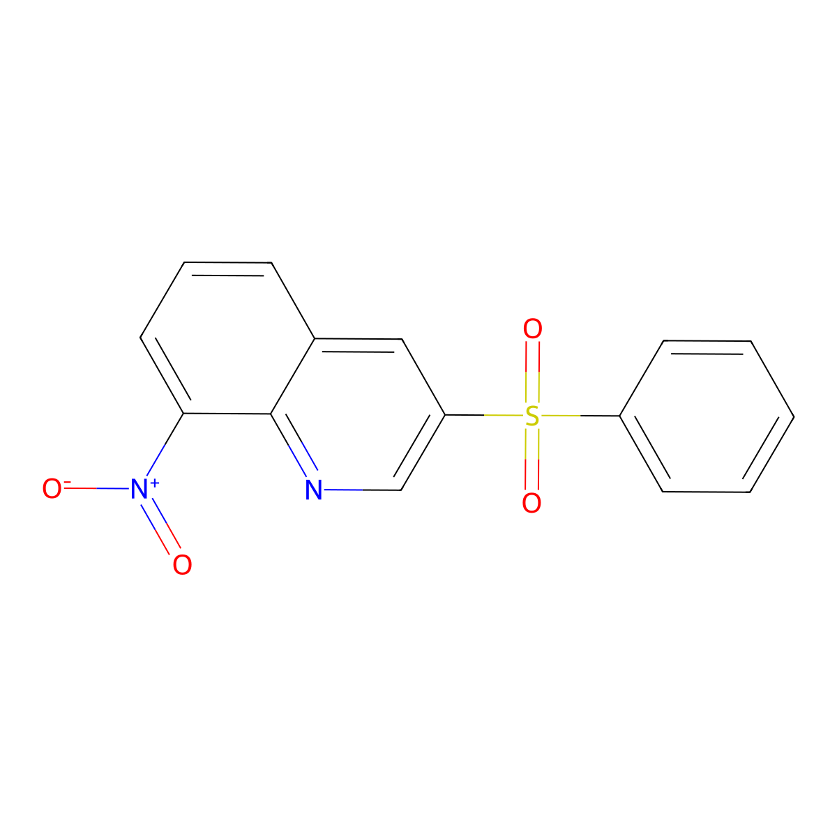 3-(Benzenesulfonyl)-8-nitroquinoline molecular structure, CAS 607743-07-7