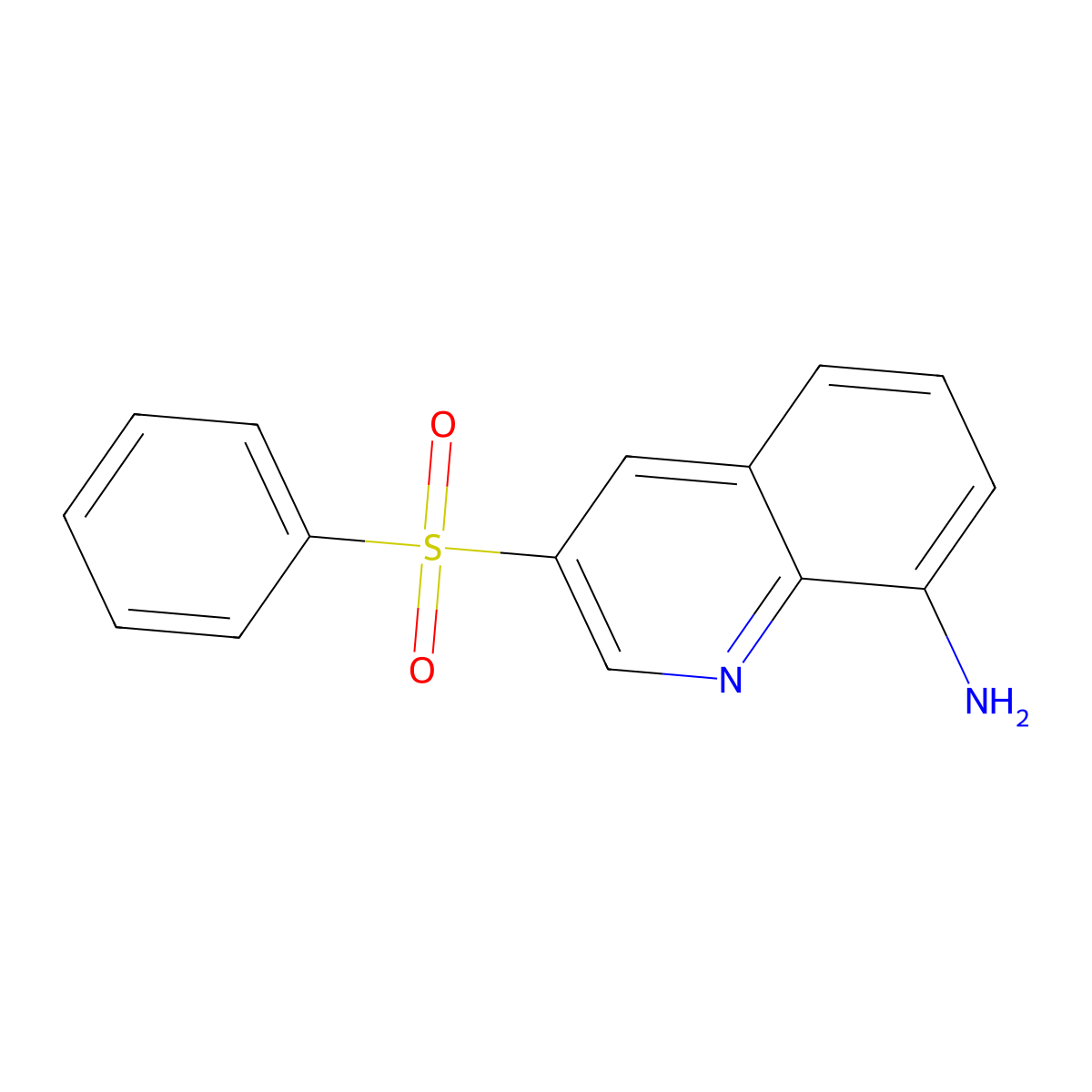 3-(Phenylsulfonyl)-8-quinolinamine molecular structure, CAS 607743-08-8