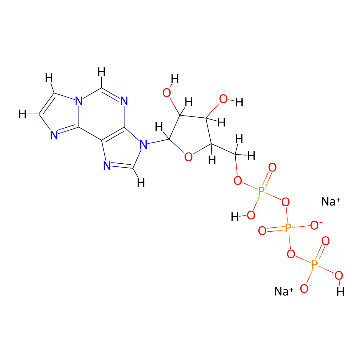 1,N[6]-ethenoadenosine 5'-triphosphate, sodium salt molecular structure, CAS 60777-99-3