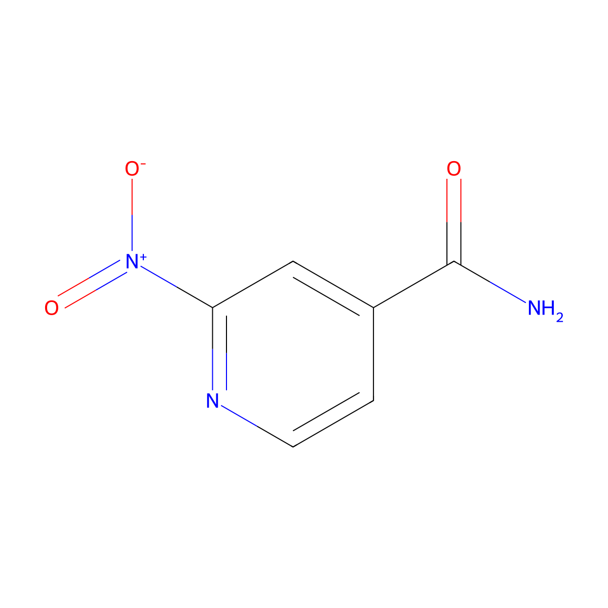 2-Nitroisonicotinamide molecular structure, CAS 60780-17-8