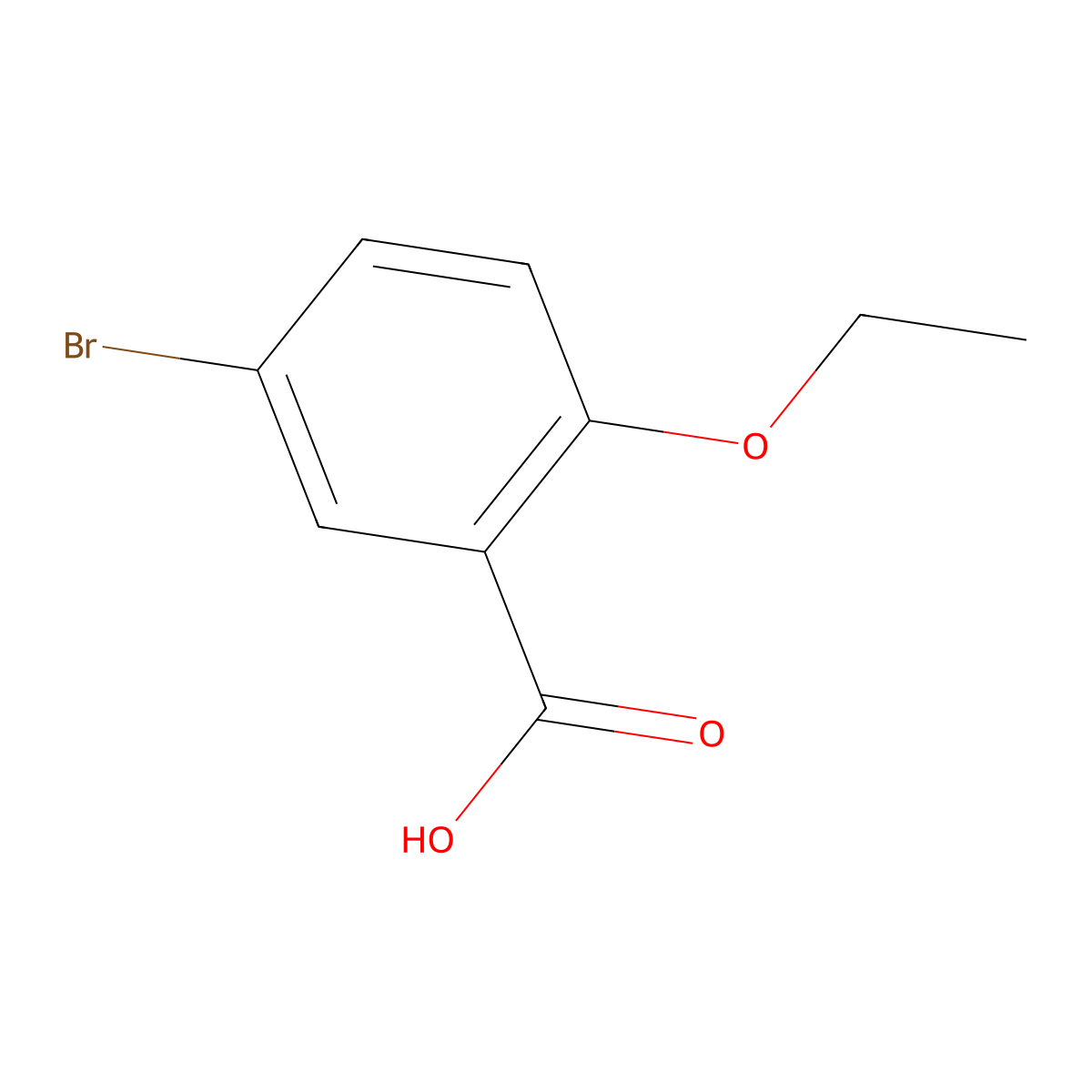 5-Bromo-2-ethoxybenzoic acid molecular structure, CAS 60783-90-6