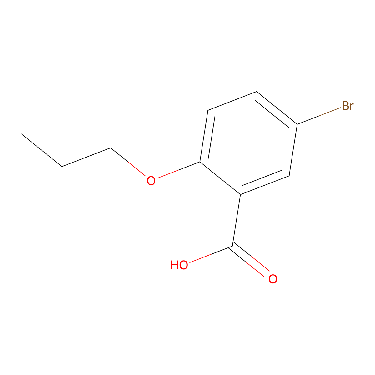 5-Bromo-2-propoxybenzoic acid molecular structure, CAS 60783-91-7