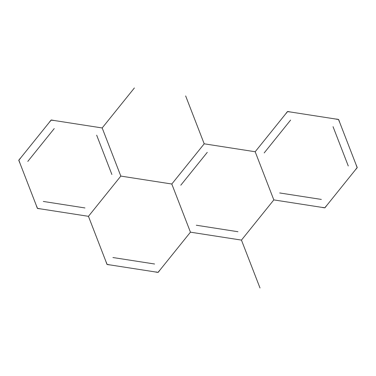 Benz(a)anthracene, 1,7,12-trimethyl- molecular structure, CAS 60786-51-8