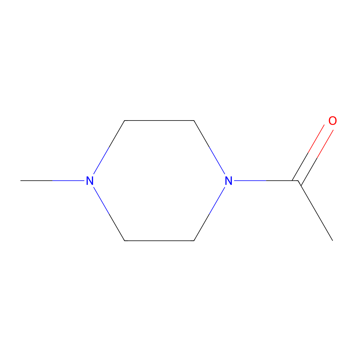 1-Acetyl-4-methylpiperazine molecular structure, CAS 60787-05-5