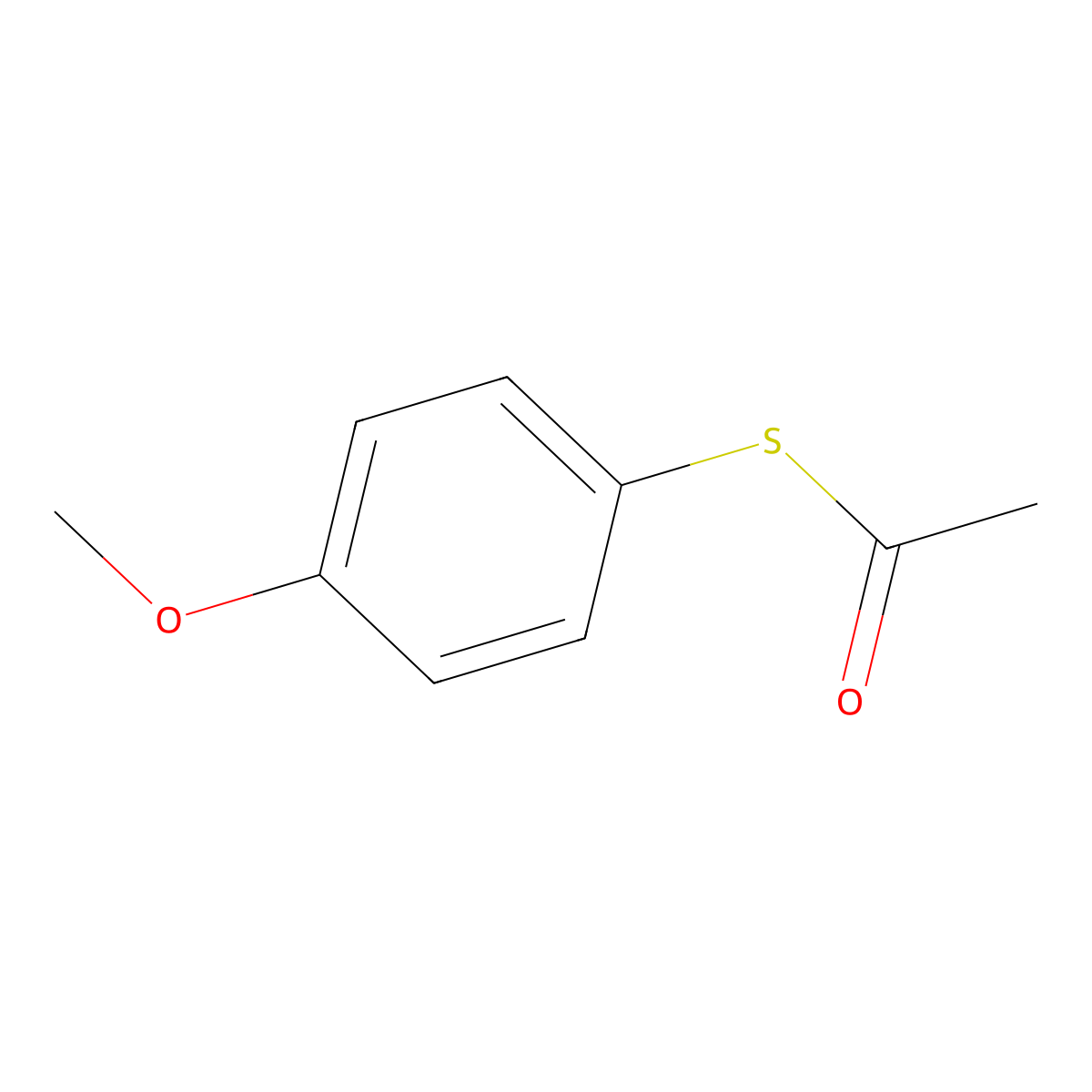 S-(4-Methoxyphenyl) ethanethioate molecular structure, CAS 60787-31-7
