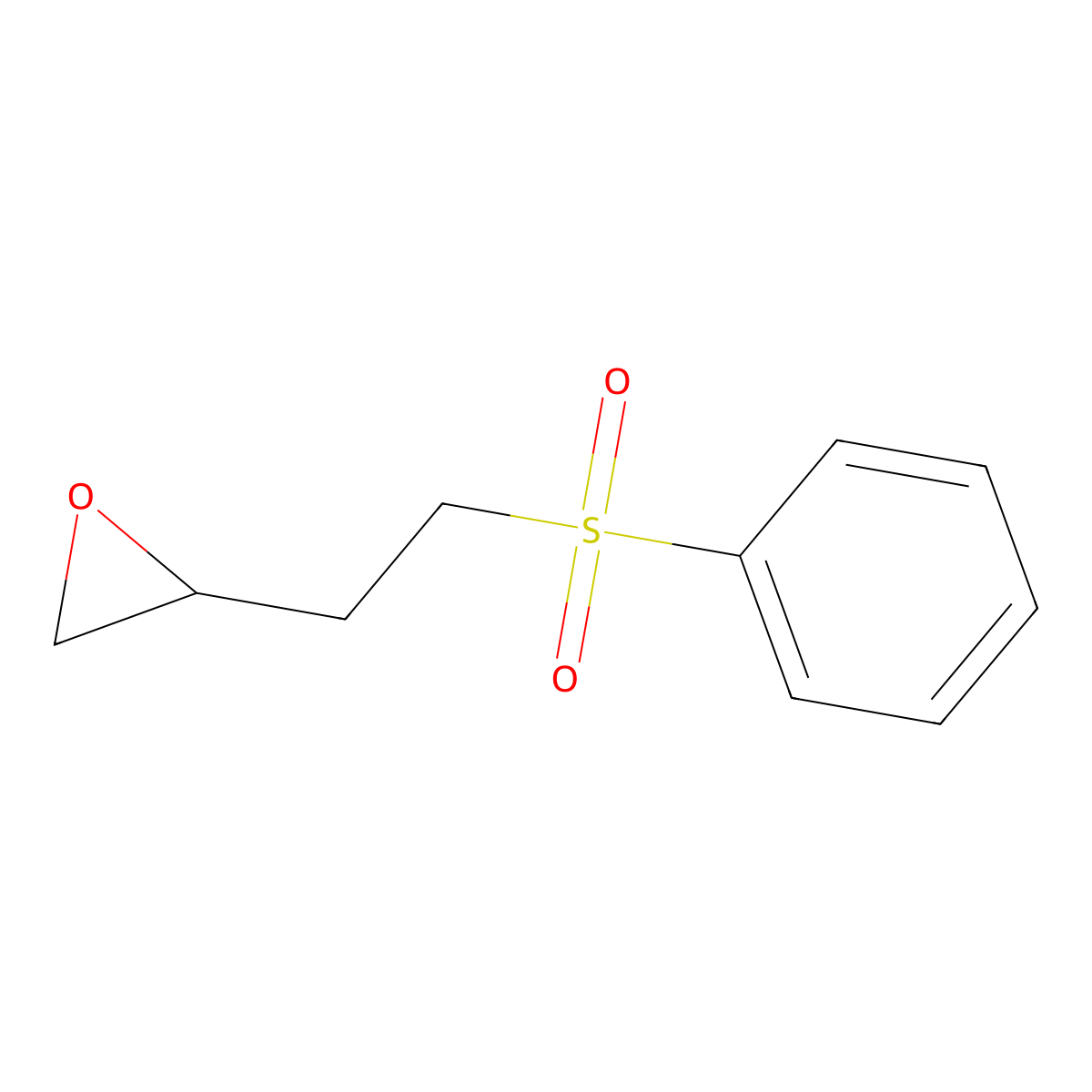 2-(2-(Phenylsulfonyl)ethyl)oxirane molecular structure, CAS 60788-39-8